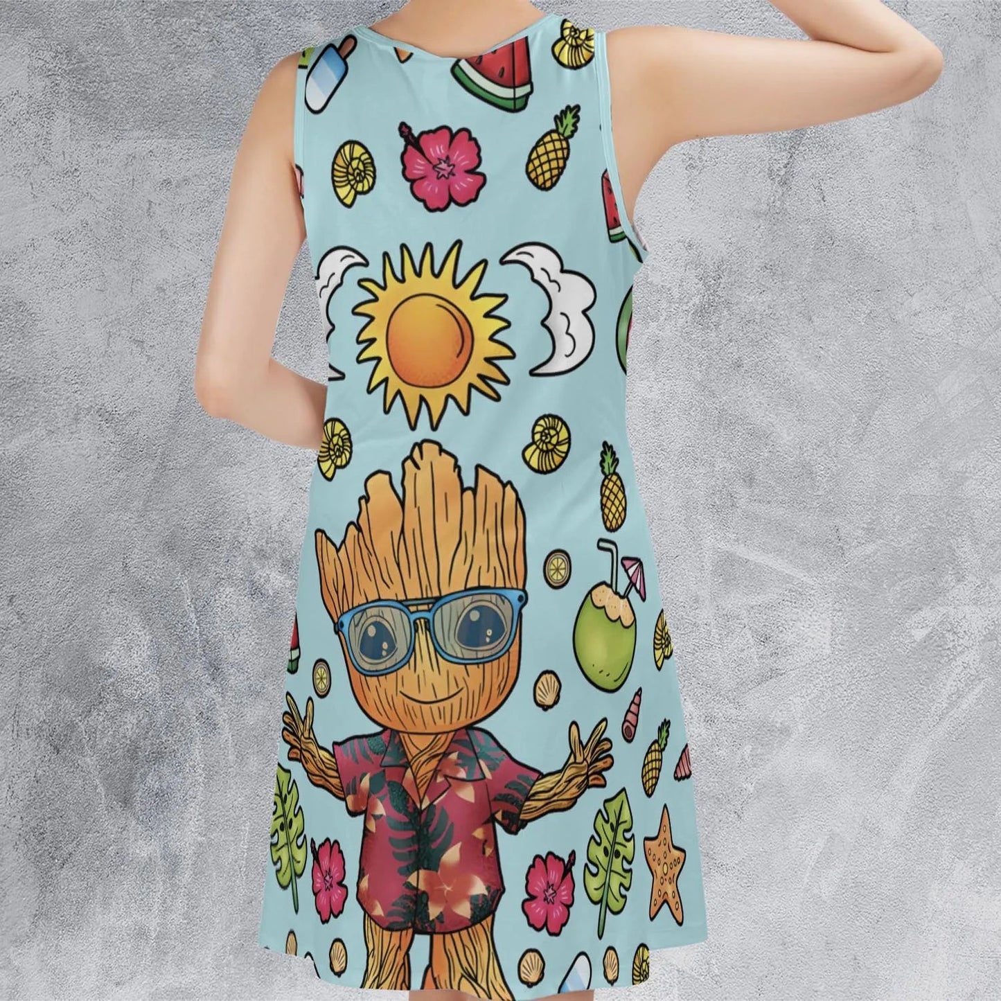 Casual Sleeveless Dress - 313BTGAC