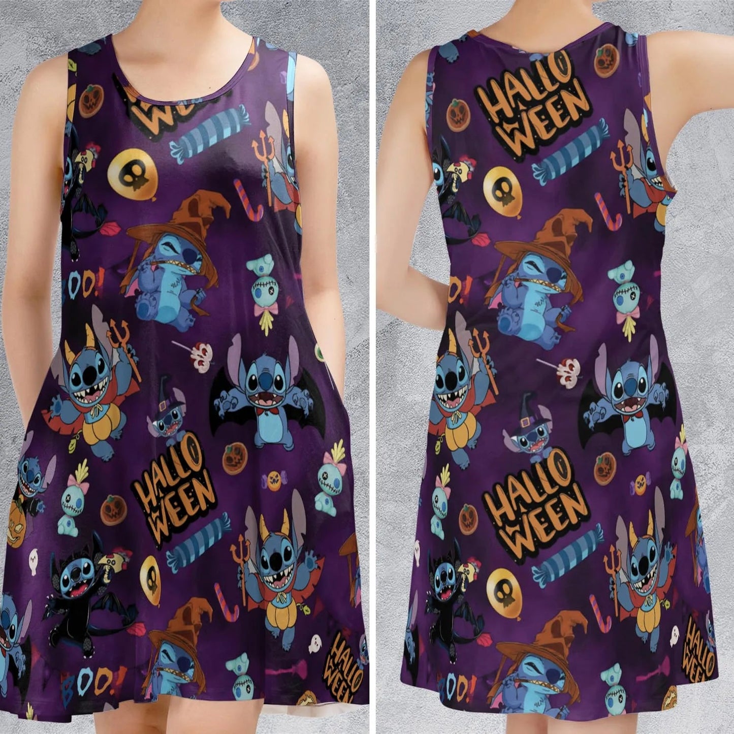 Casual Sleeveless Dress - U5ADHCJC