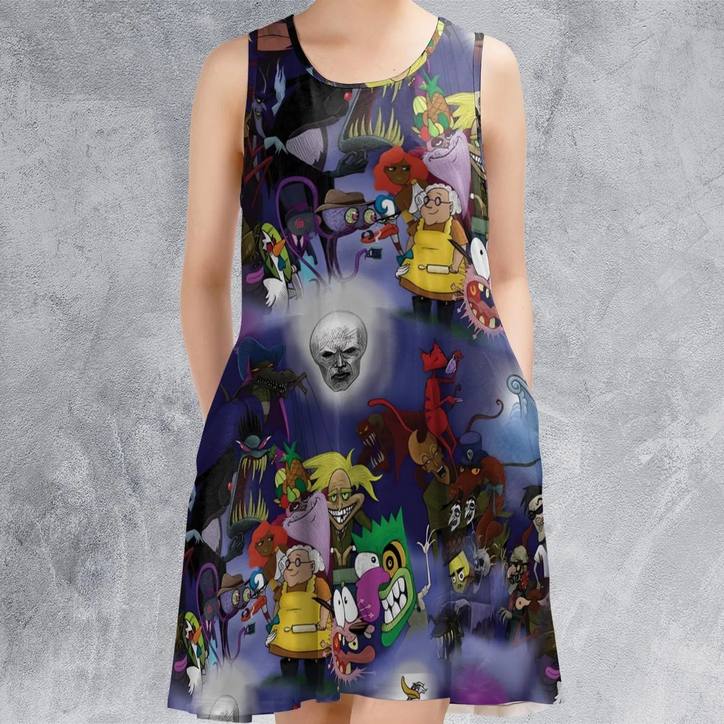 Casual Sleeveless Dress - ZVXKXG32