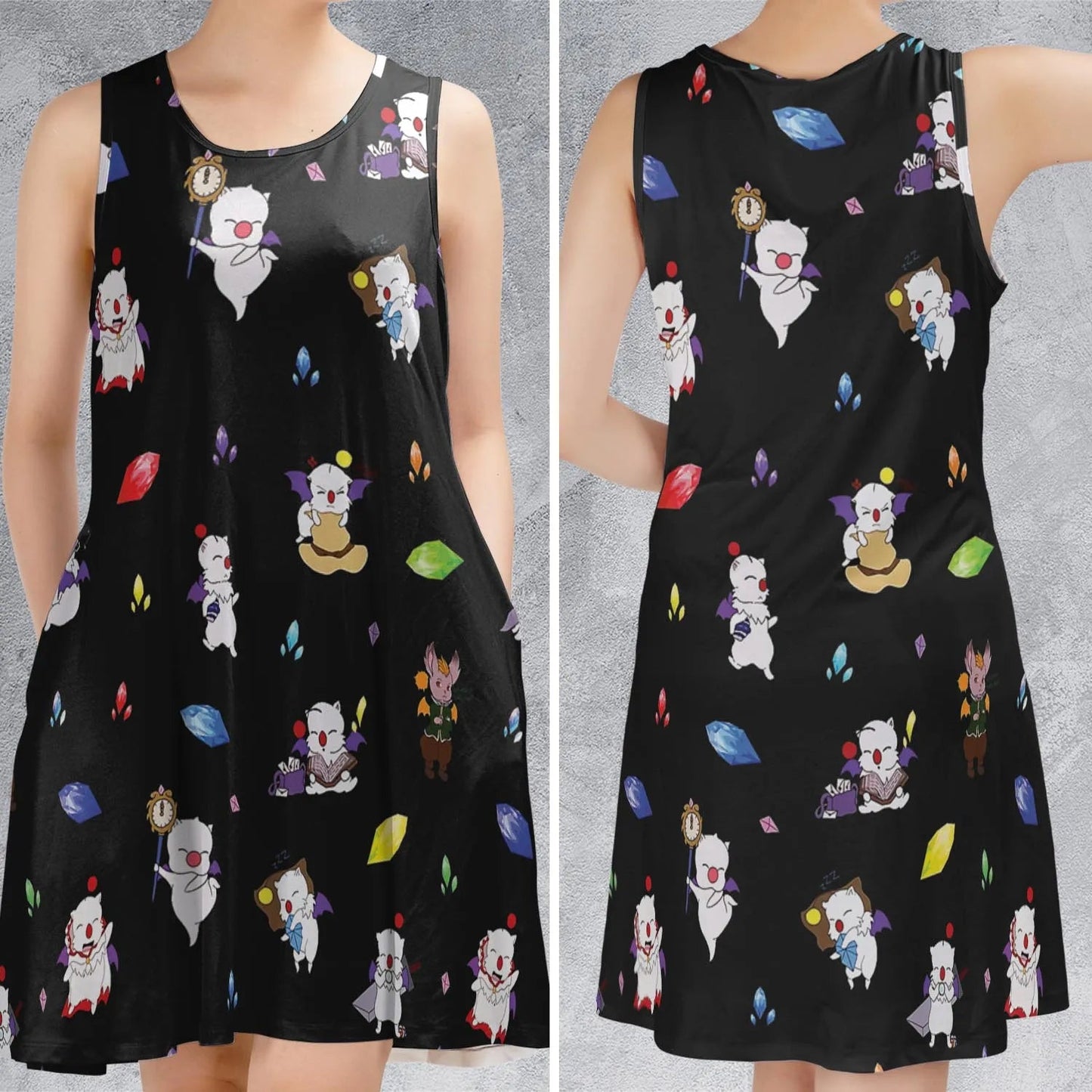Casual Sleeveless Dress - AJ6XEXSD