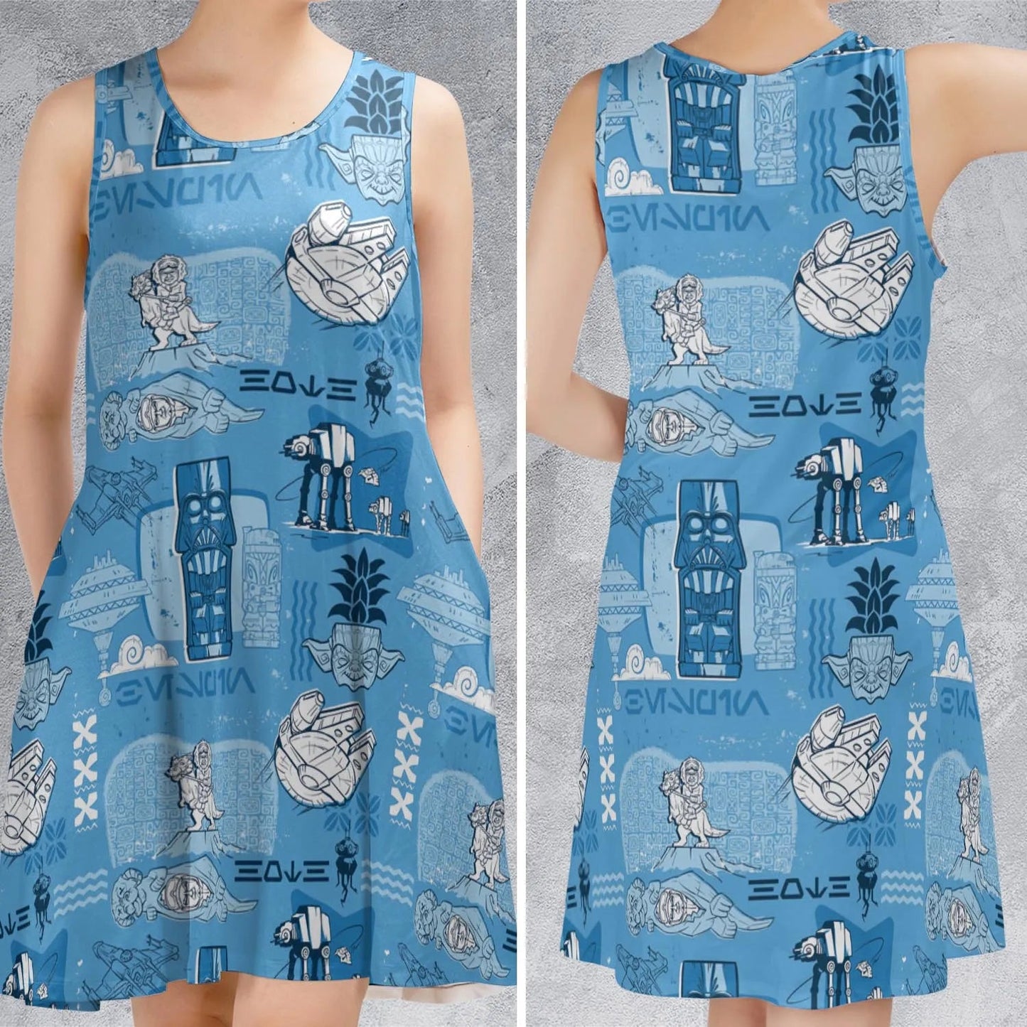 Casual Sleeveless Dress - UAT4JGEG