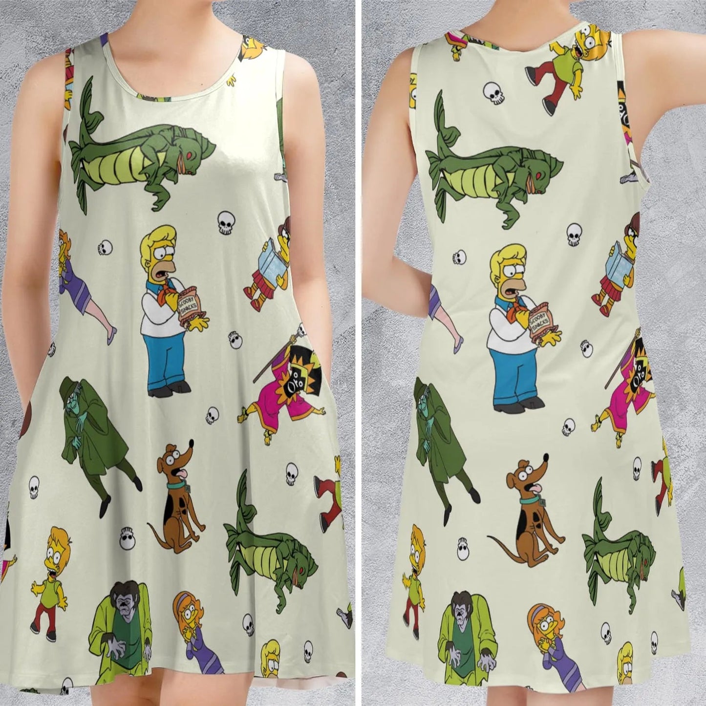 Casual Sleeveless Dress - VY9SV93M