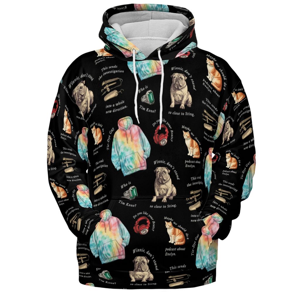 All-over Print Hoodie - QCPXEHSY -  - 2