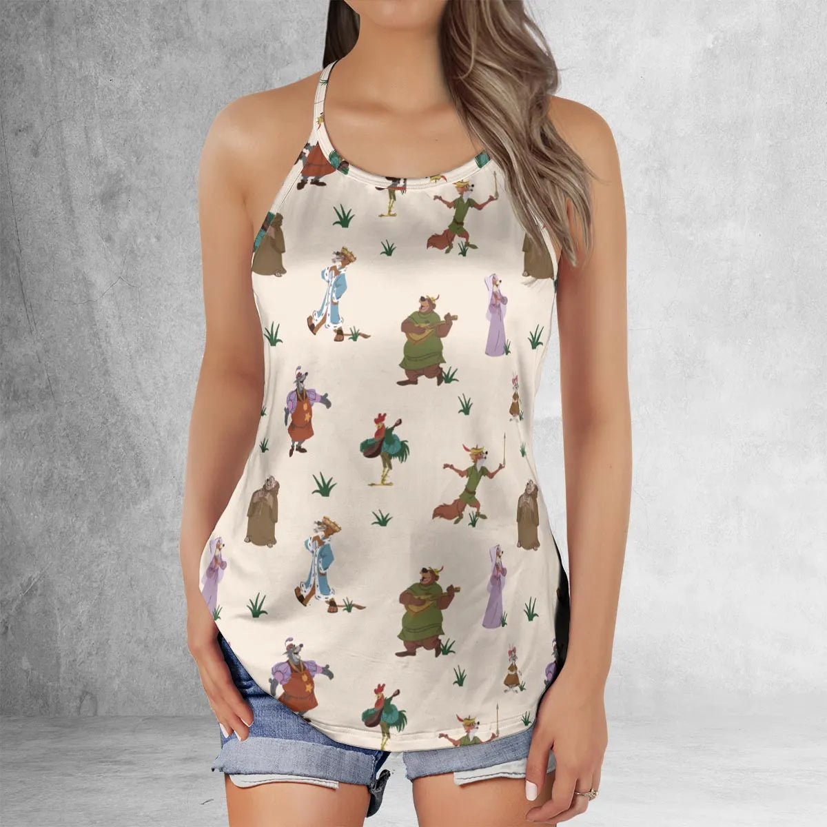 Lattice Back Tank Top - 7RFRLBSG