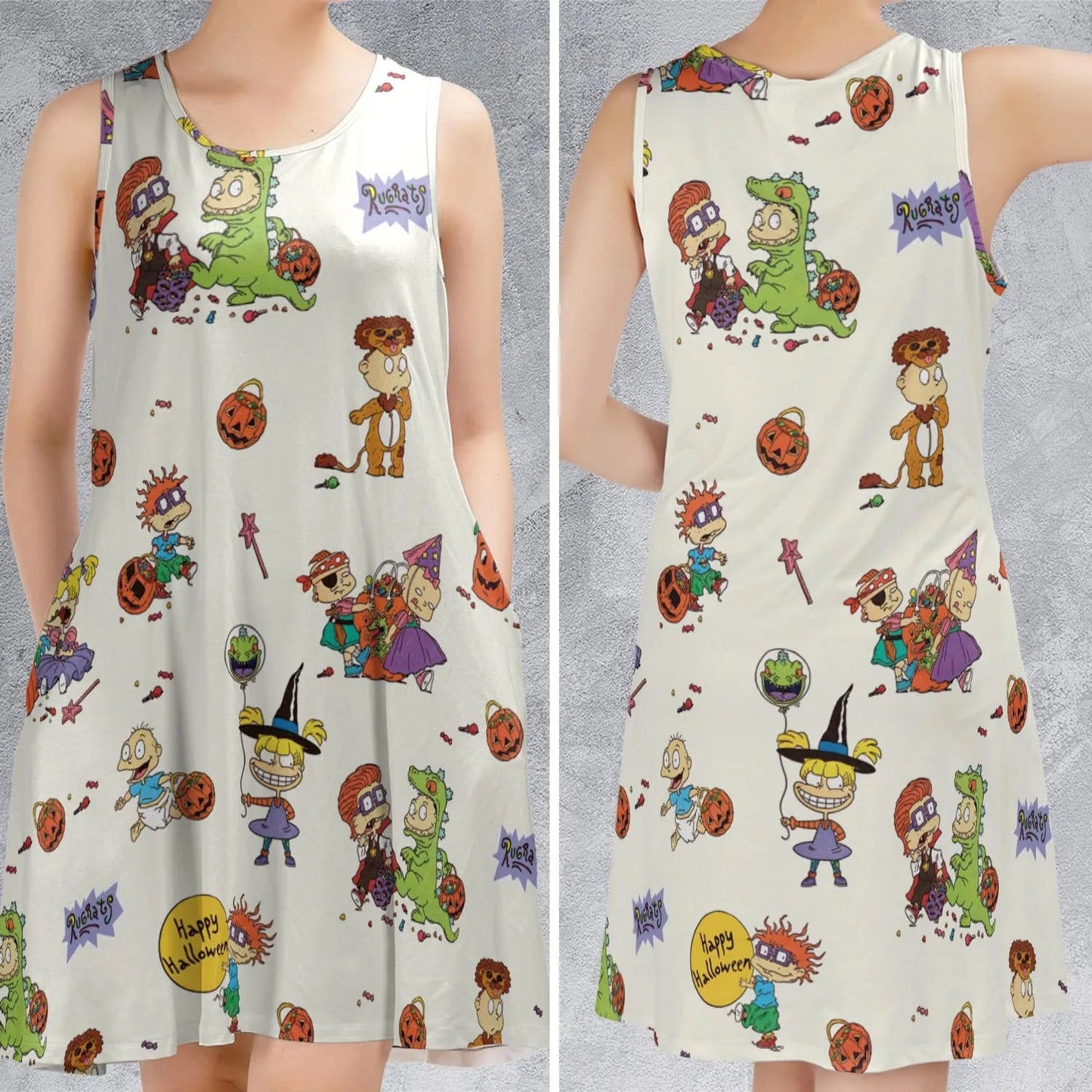 Casual Sleeveless Dress - TXHP9T7D
