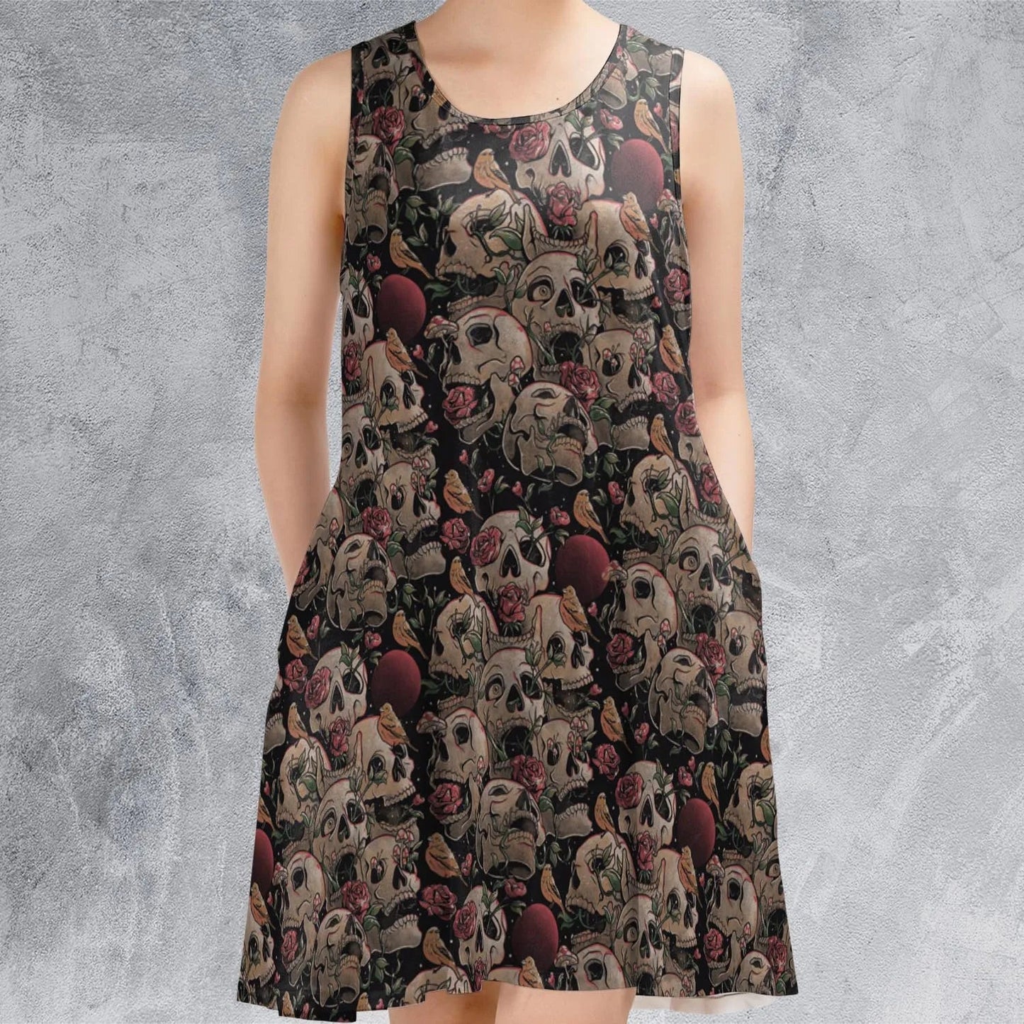 Casual Sleeveless Dress - UCY4TMNF