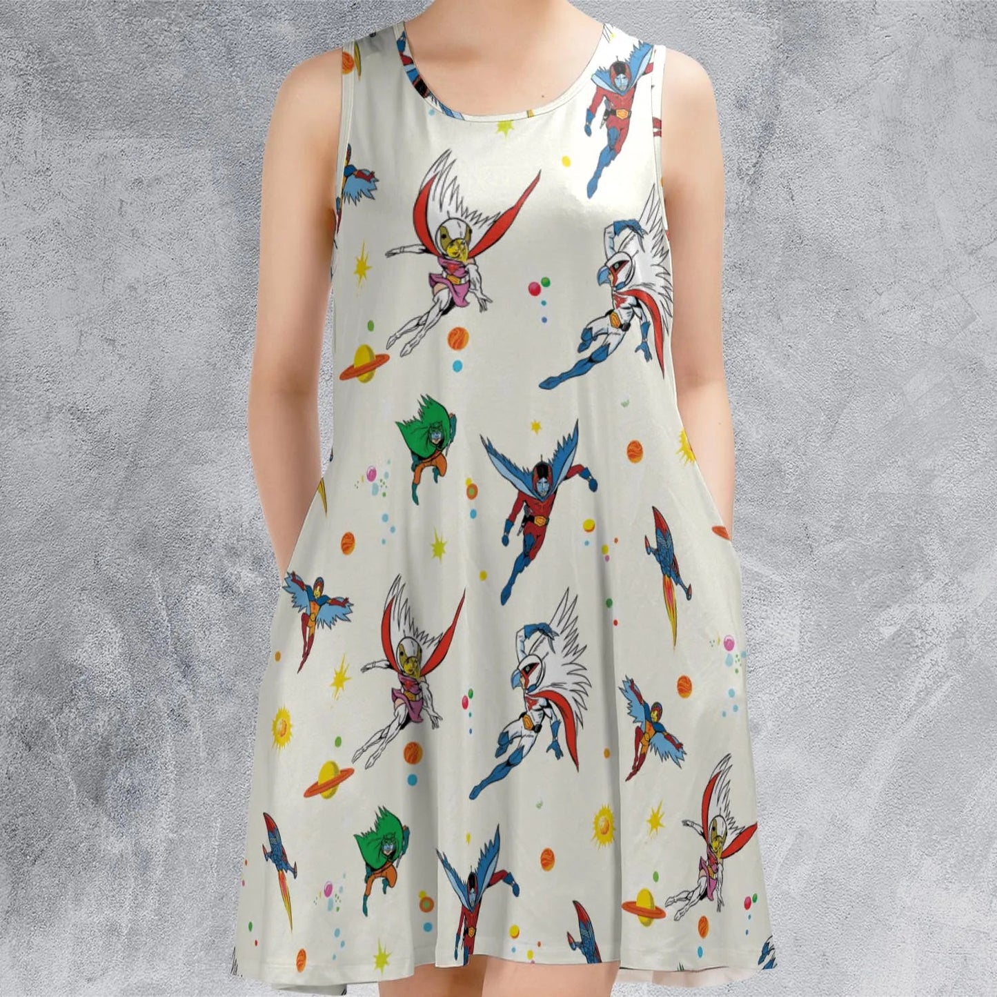 Casual Sleeveless Dress - X1Y3GH8Z