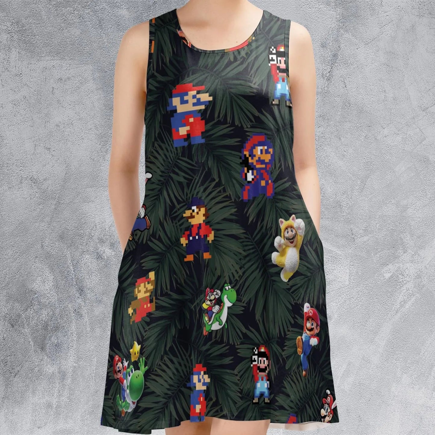 Casual Sleeveless Dress - WDJN3A1G