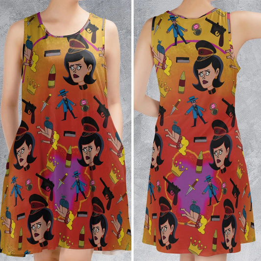 Casual Sleeveless Dress - ASD8YA3E