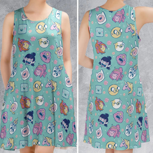 Casual Sleeveless Dress - 687UB3VX