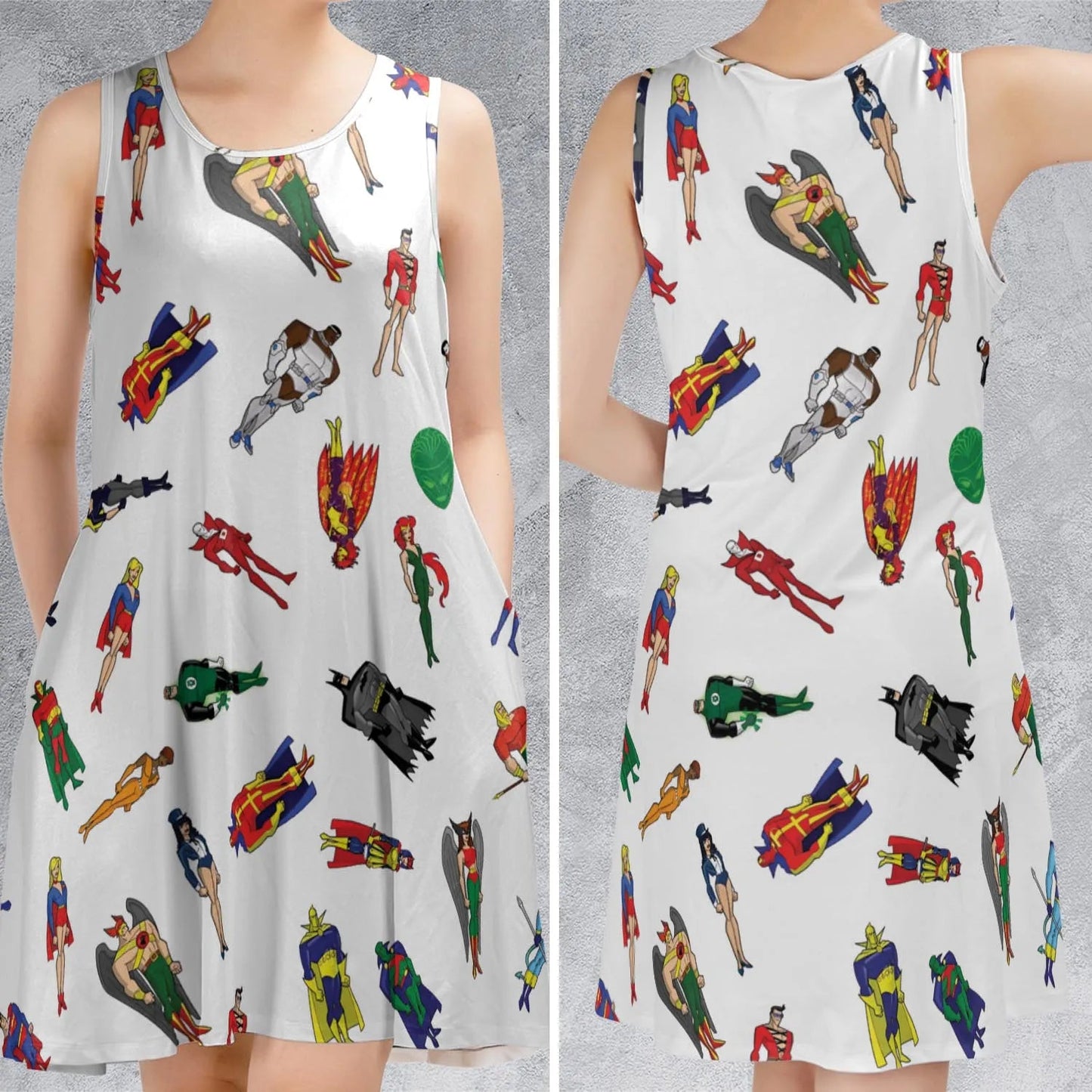Casual Sleeveless Dress - SFDPP2B1