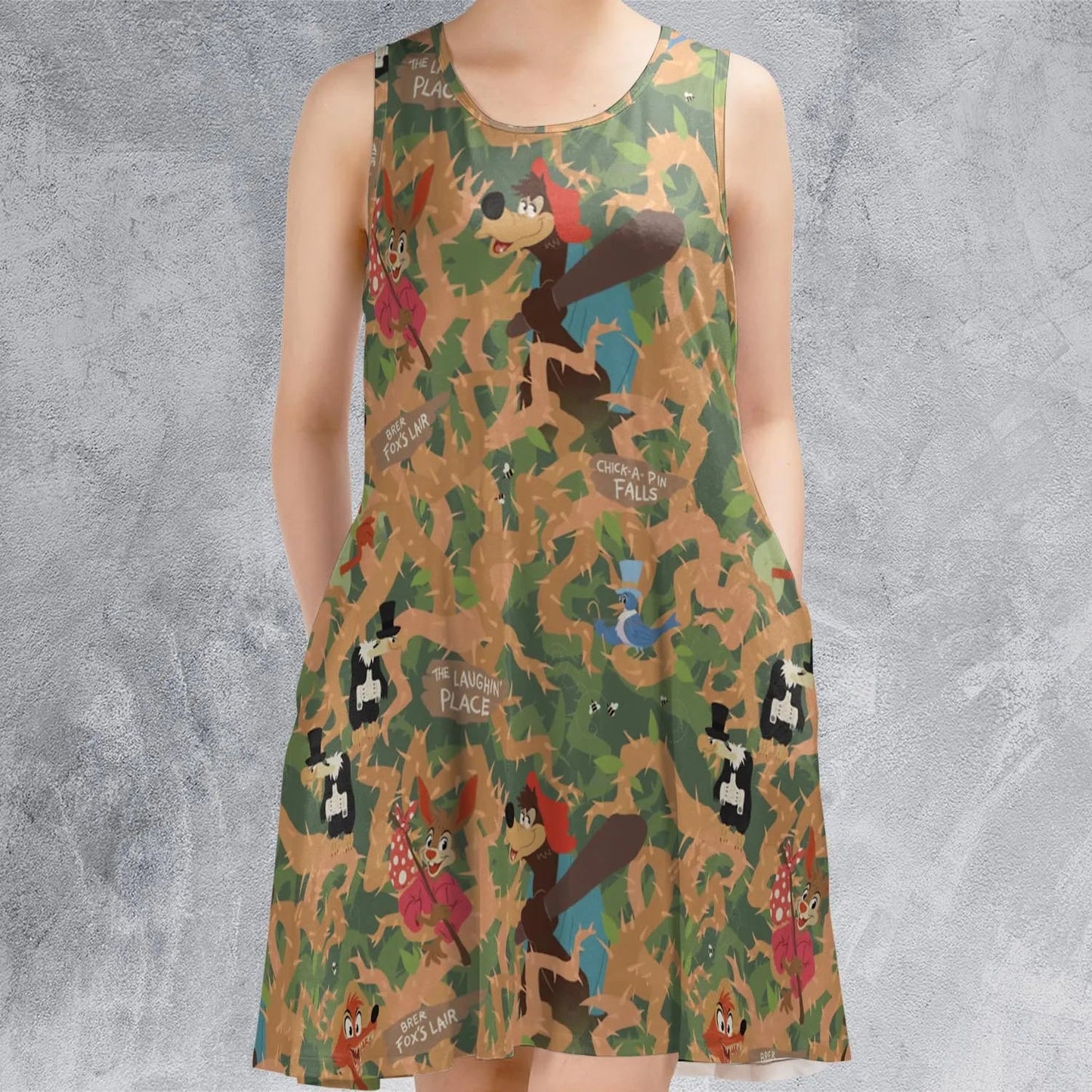 Casual Sleeveless Dress - EGGYLQSX