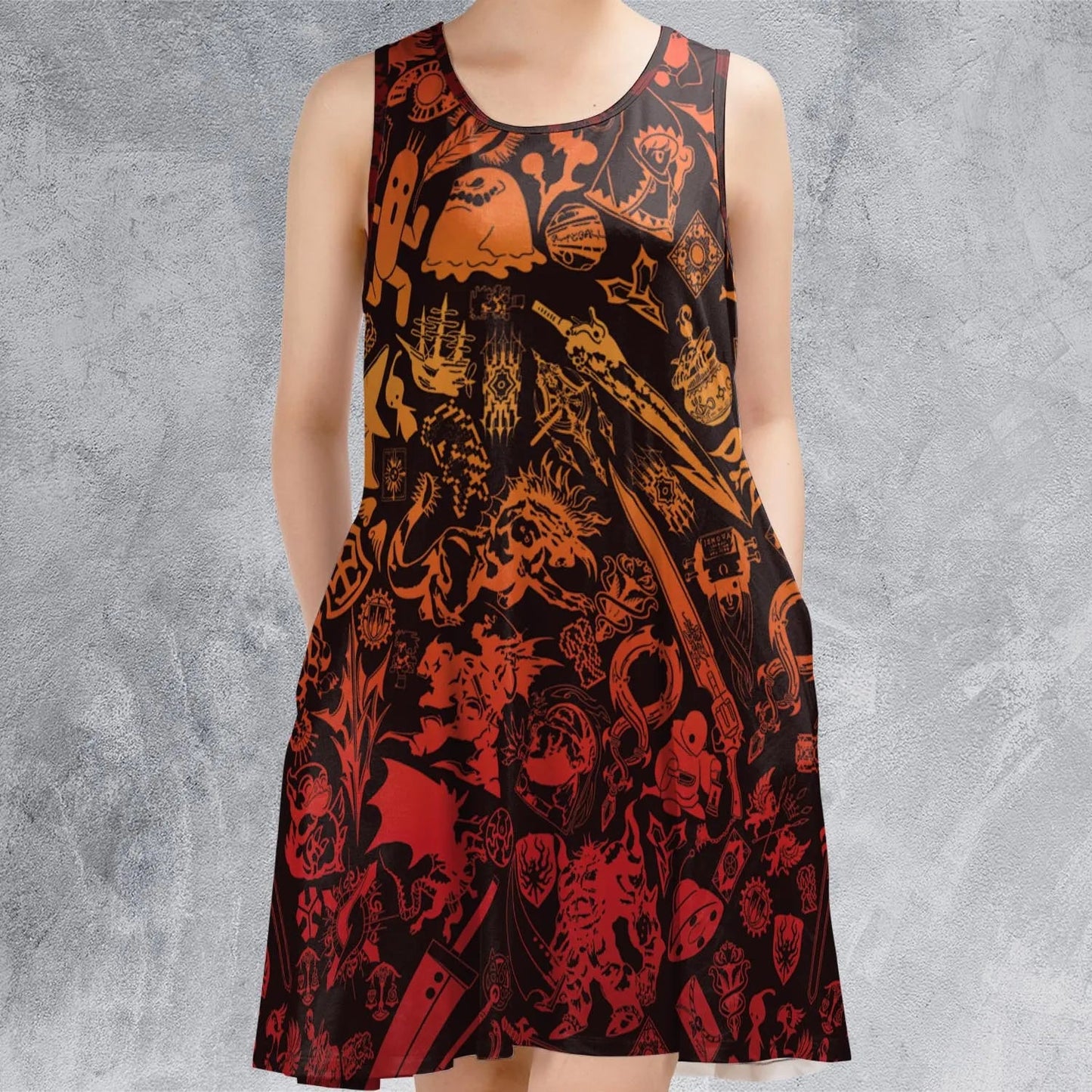 Casual Sleeveless Dress - SPM2FZ79