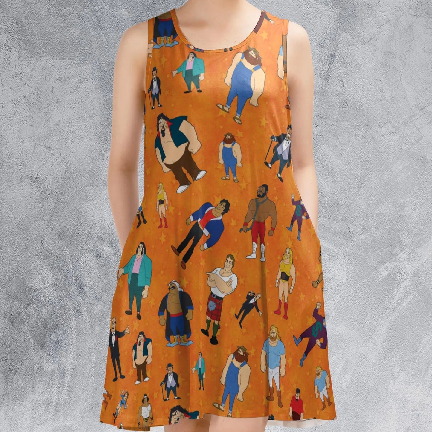 Casual Sleeveless Dress - VWRYLP8J
