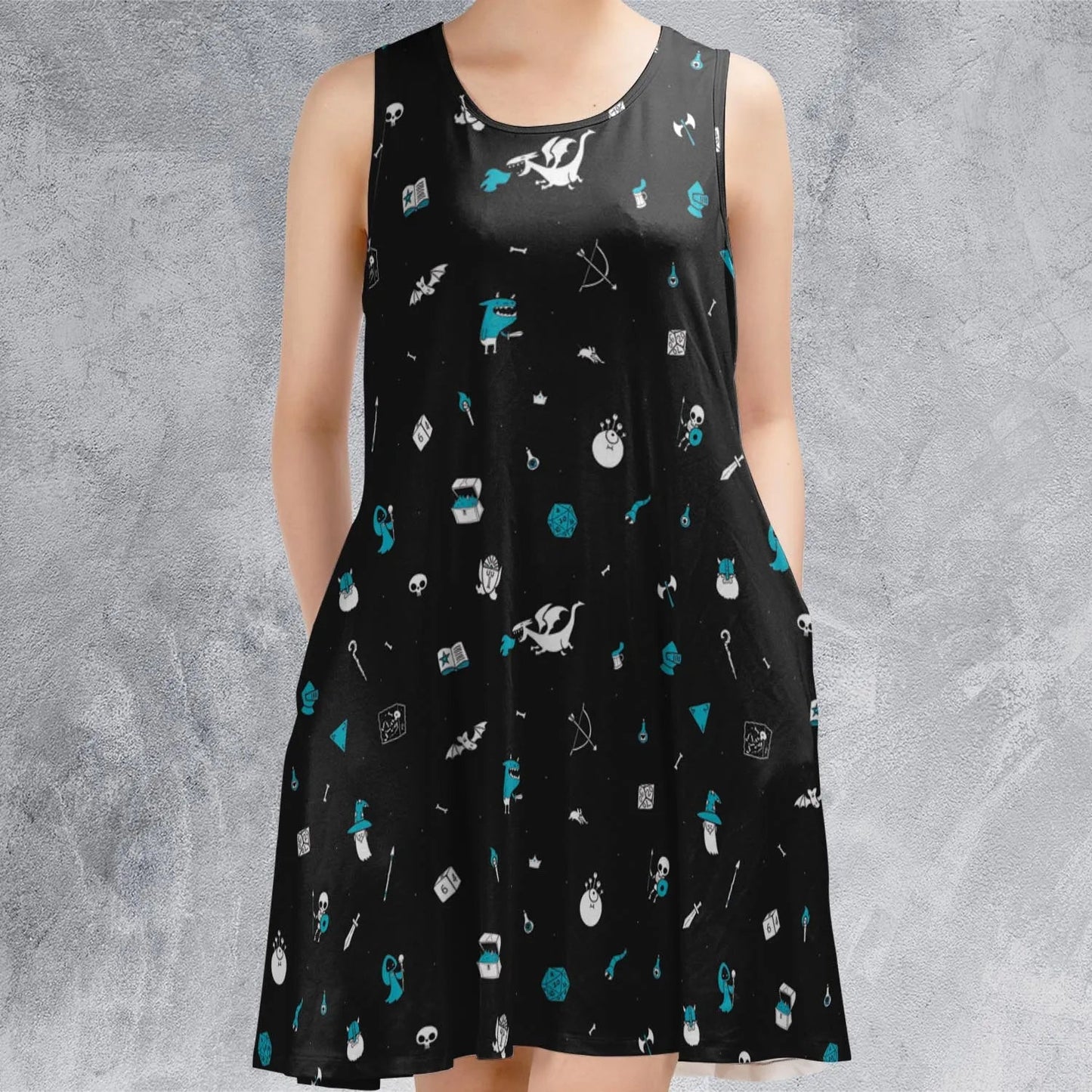 Casual Sleeveless Dress - ZB1P5D7F
