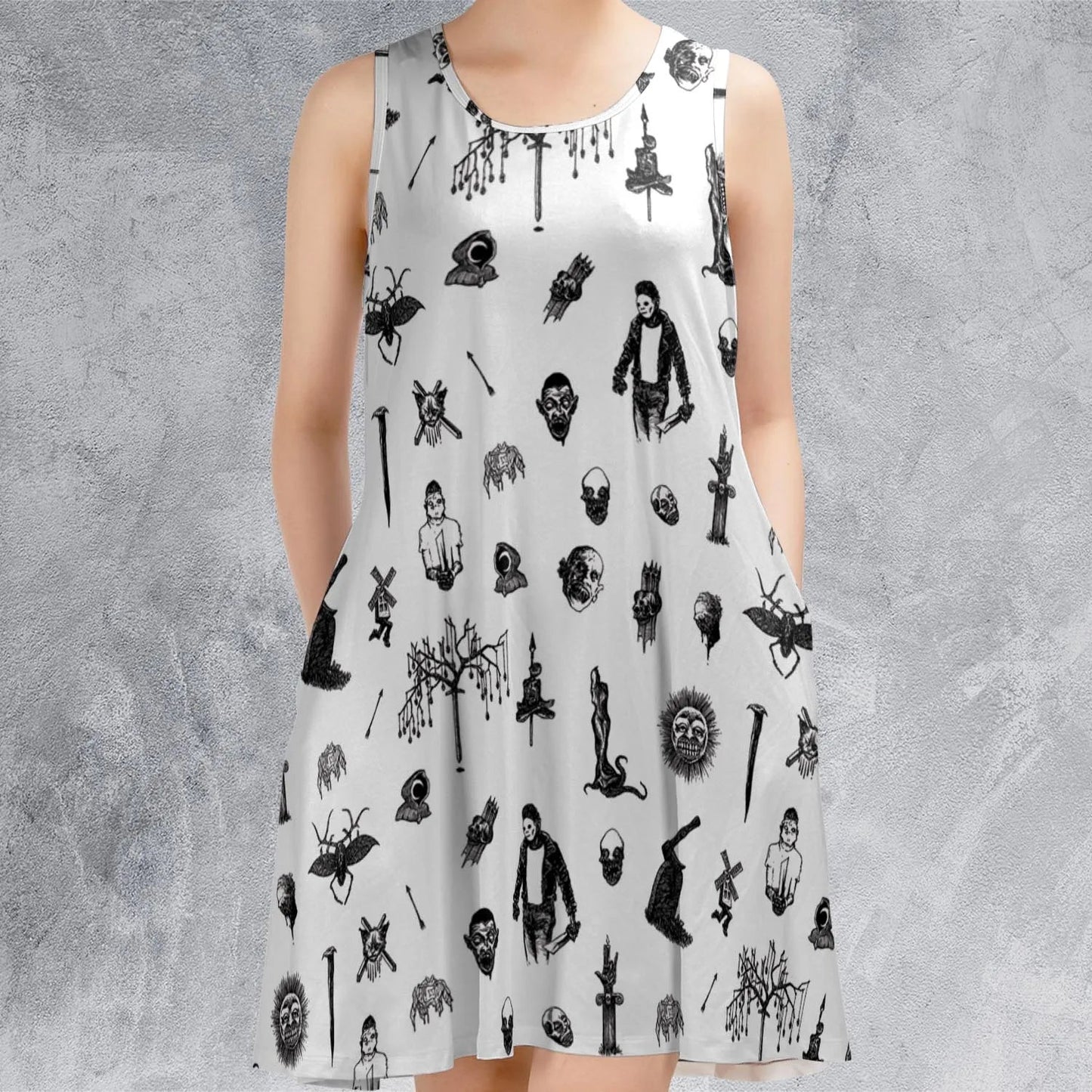 Casual Sleeveless Dress - XADXZTBH