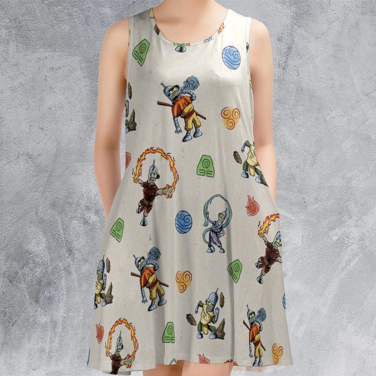 Casual Sleeveless Dress - MKTSG8SP
