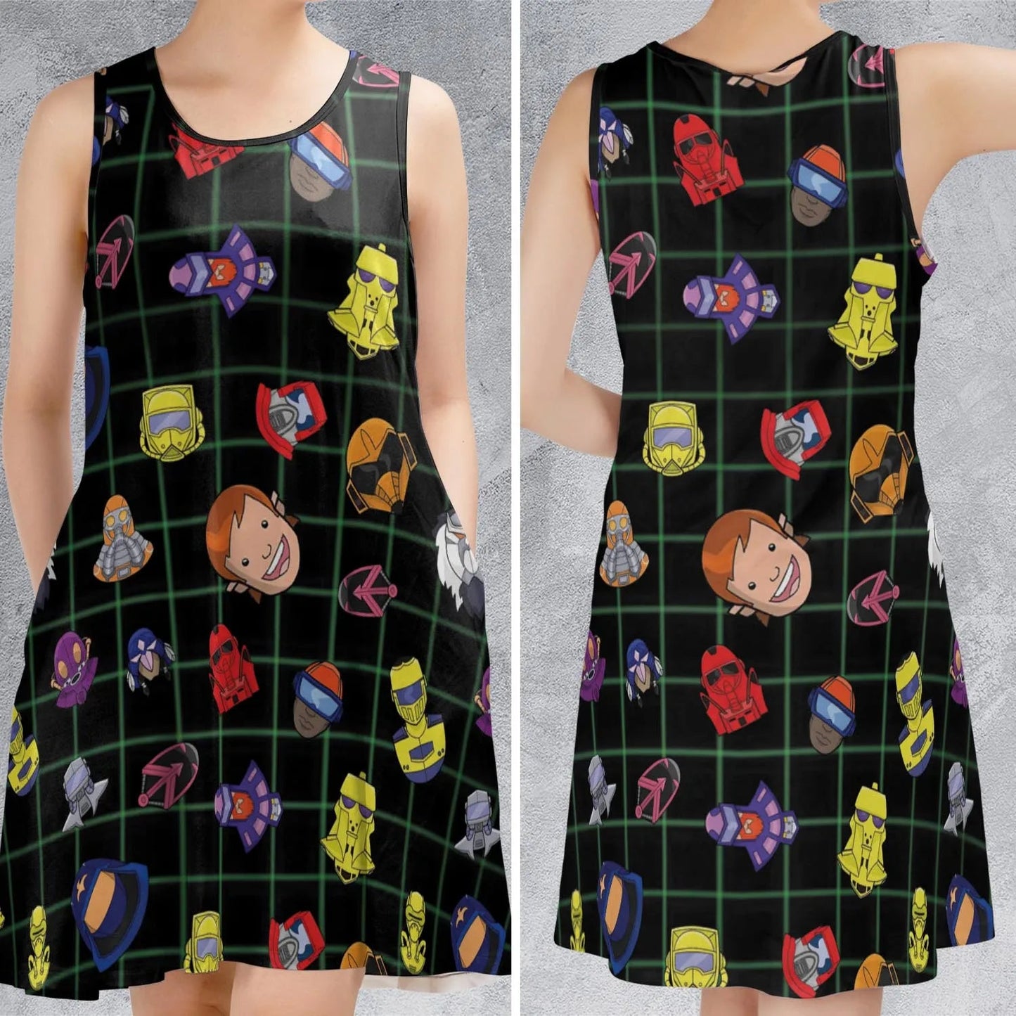 Casual Sleeveless Dress - G6EPK2HE