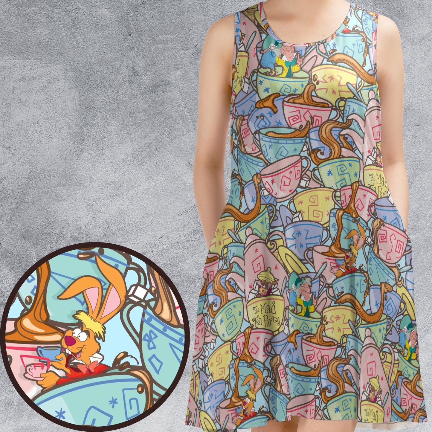 Casual Sleeveless Dress - NUGXFD86