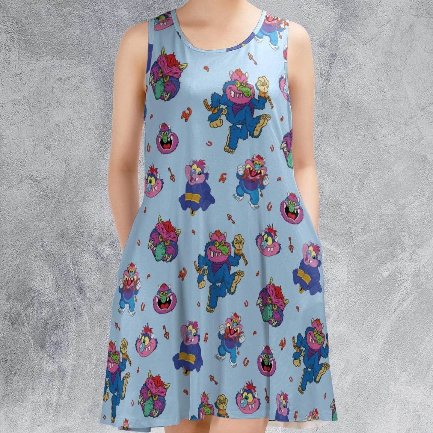 Casual Sleeveless Dress - LXWK3H4Z