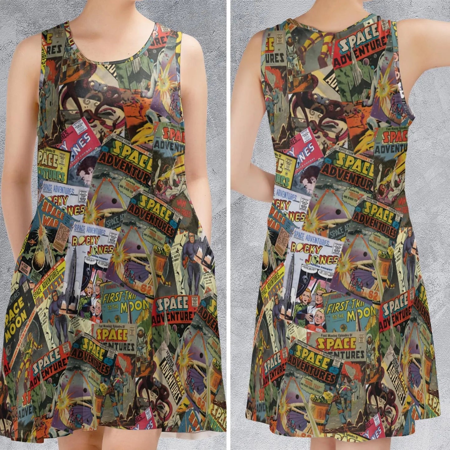 Casual Sleeveless Dress - J17RJQBJ