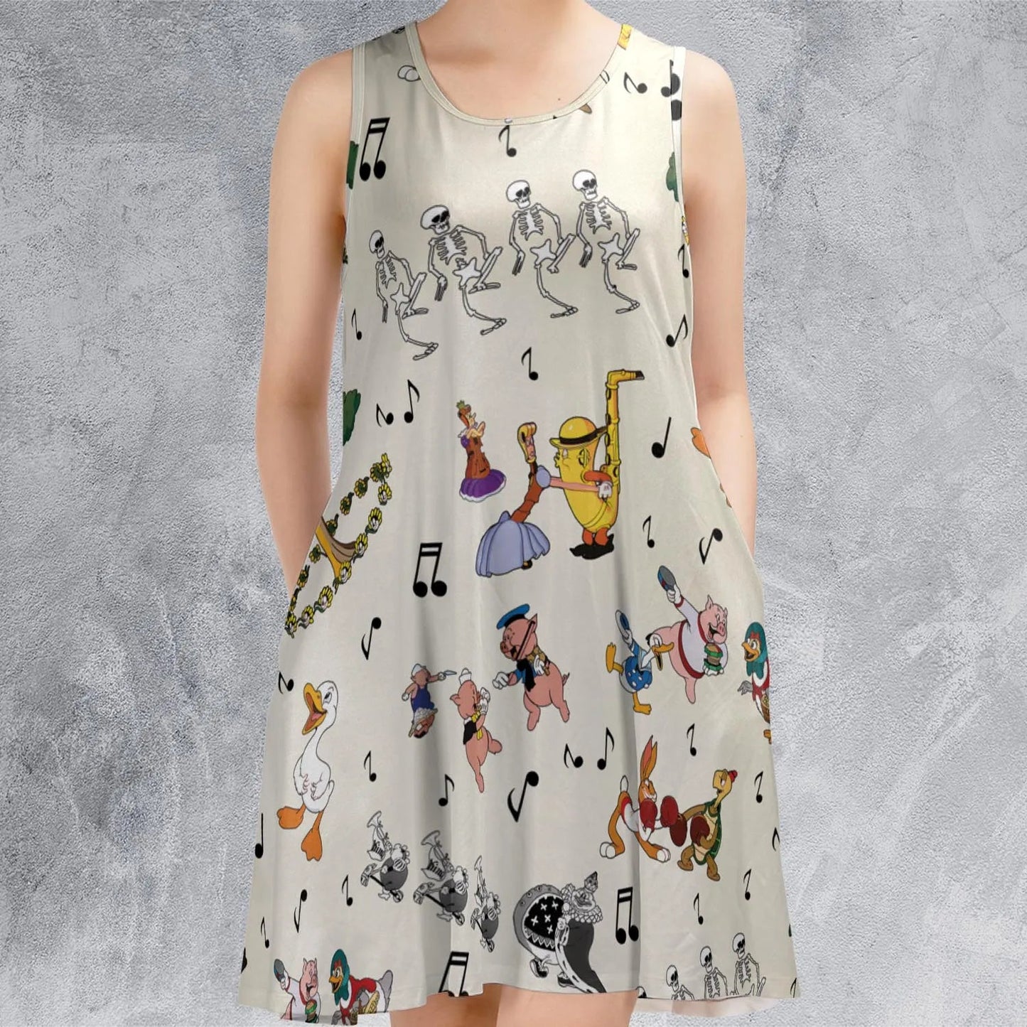Casual Sleeveless Dress - Y62DMCBX