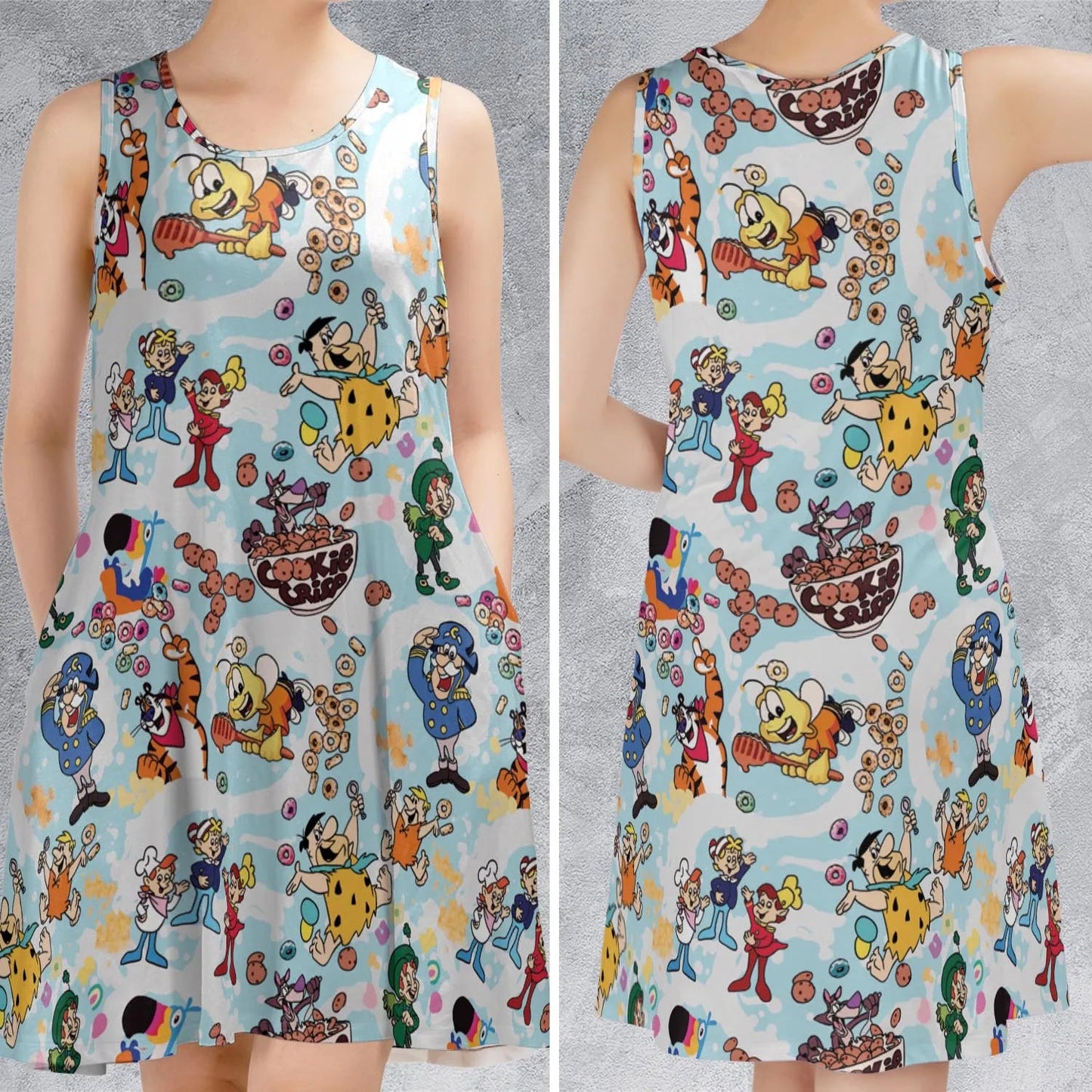 Casual Sleeveless Dress - V4L55D3V