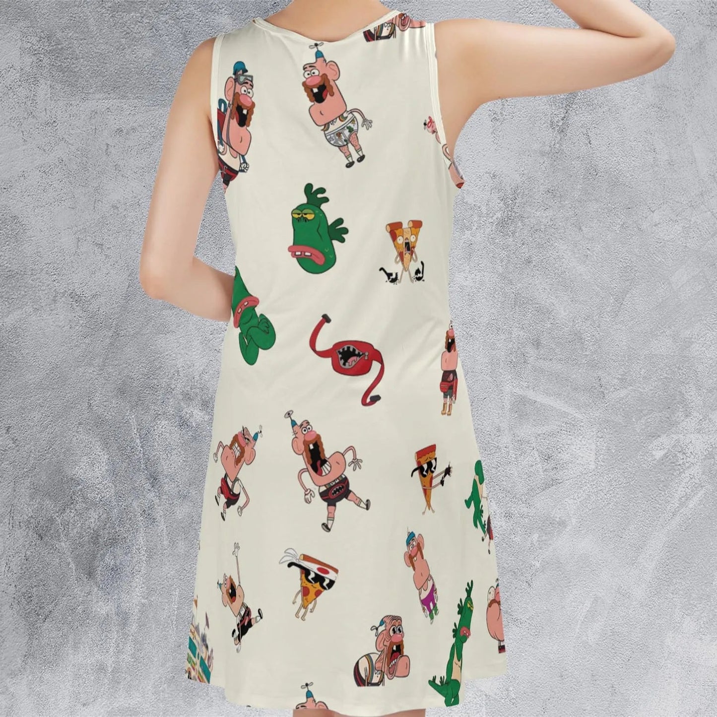 Casual Sleeveless Dress - TJB18LSH