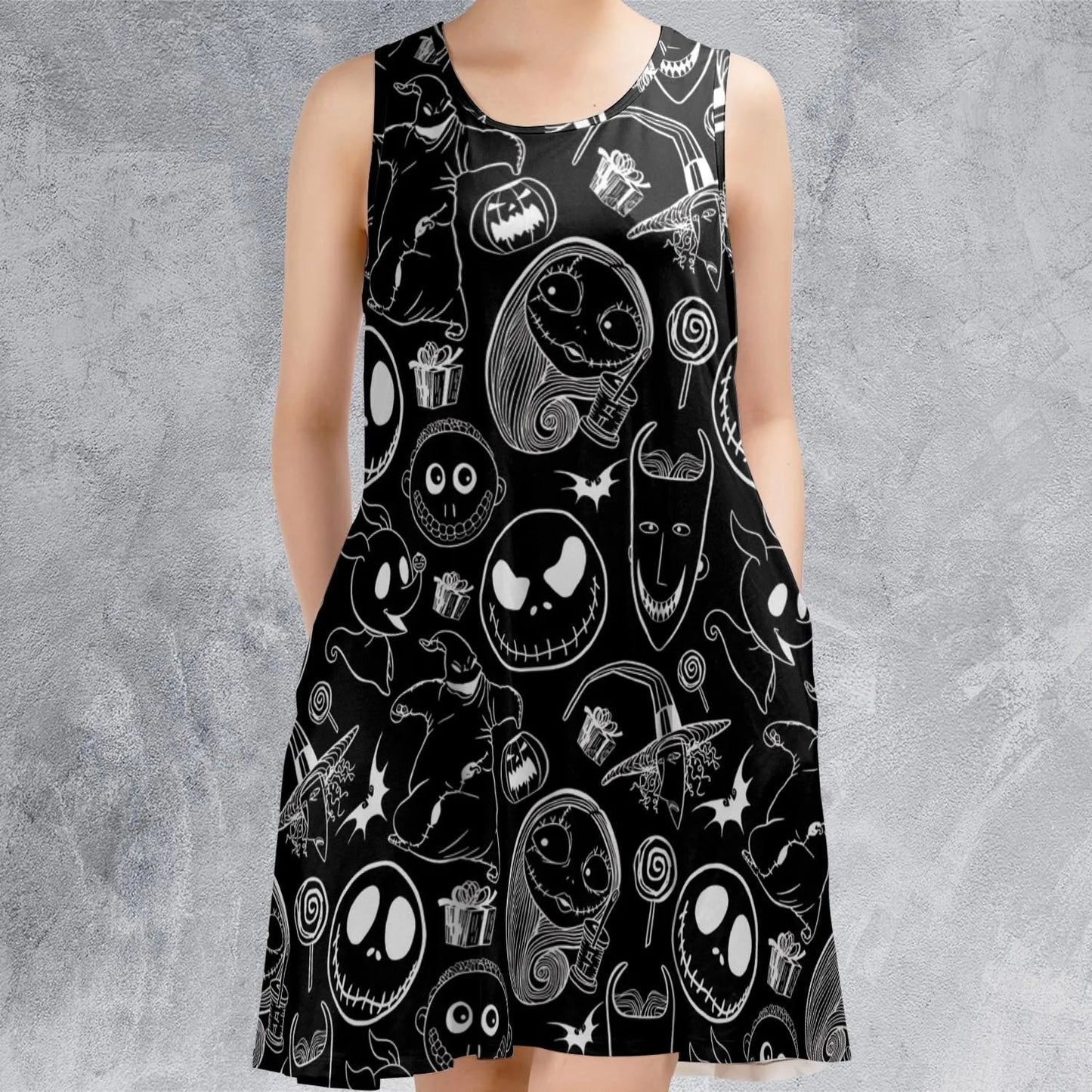 Casual Sleeveless Dress - C5K3PVNX