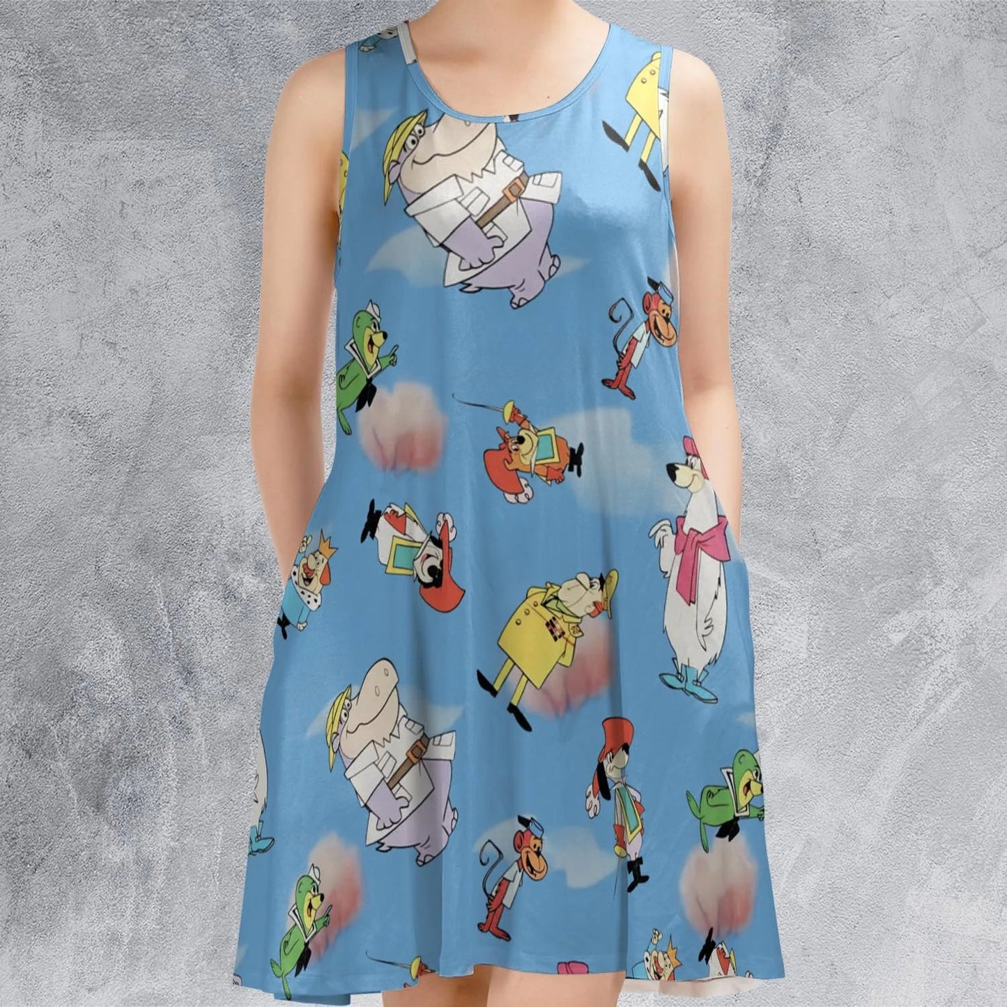 Casual Sleeveless Dress - JQ516WH2