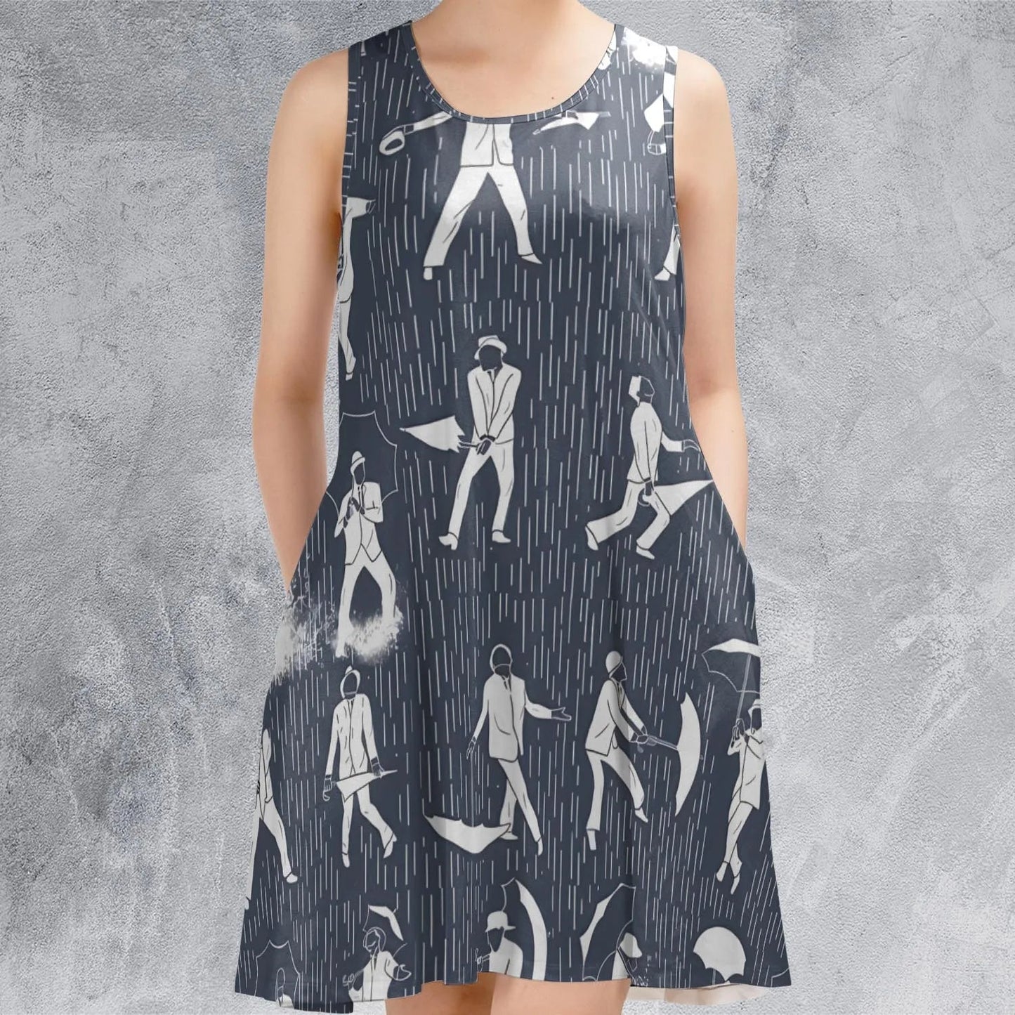 Casual Sleeveless Dress - UFBU375Z