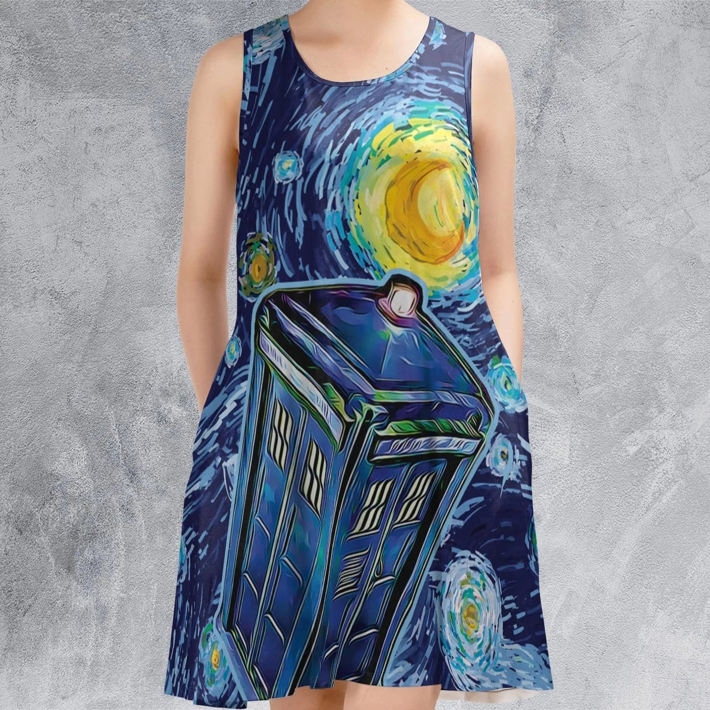 Casual Sleeveless Dress - 9ZRZHR7Q