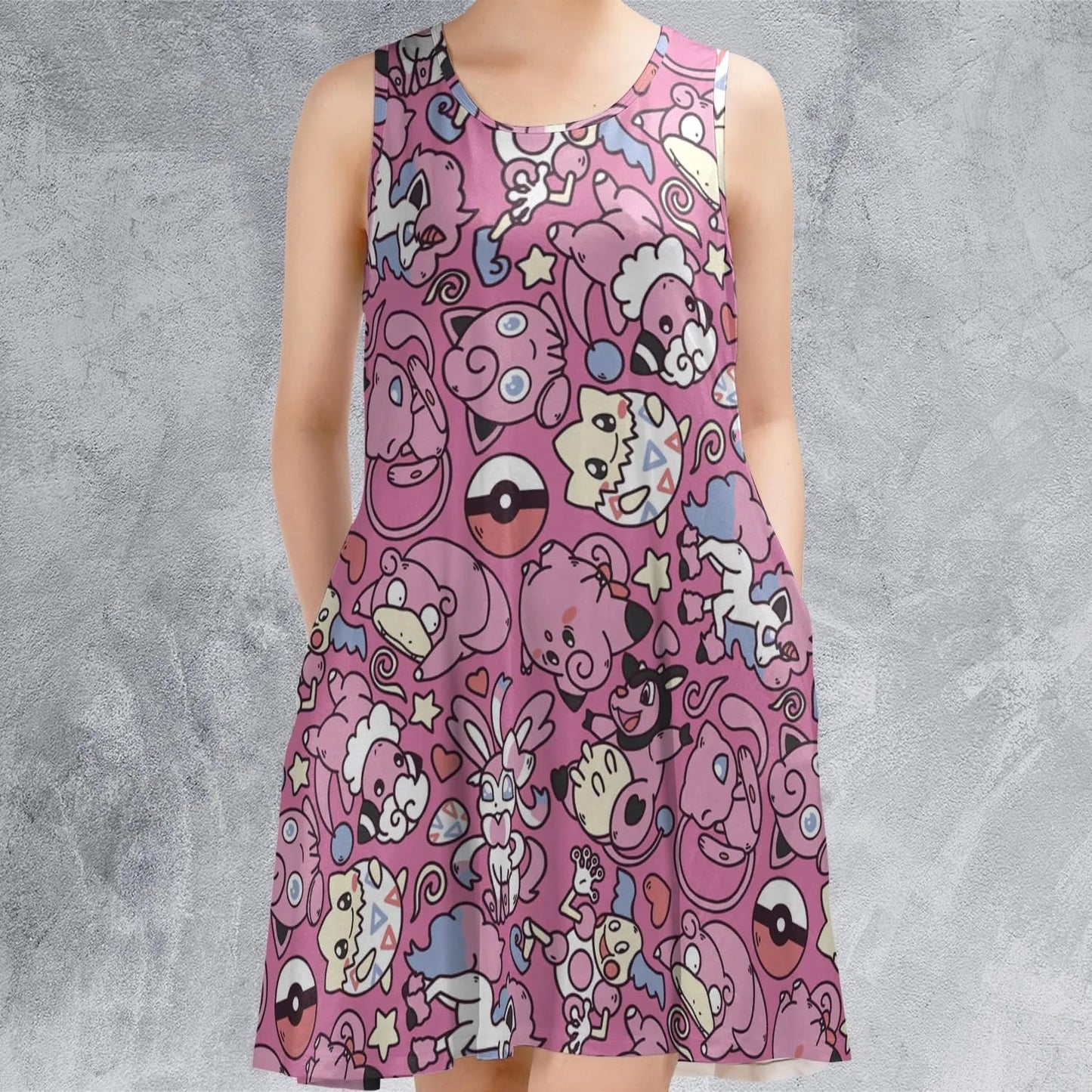 Casual Sleeveless Dress - D4523N5P