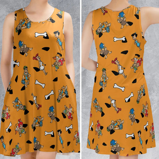 Casual Sleeveless Dress - 8HHPEKCK