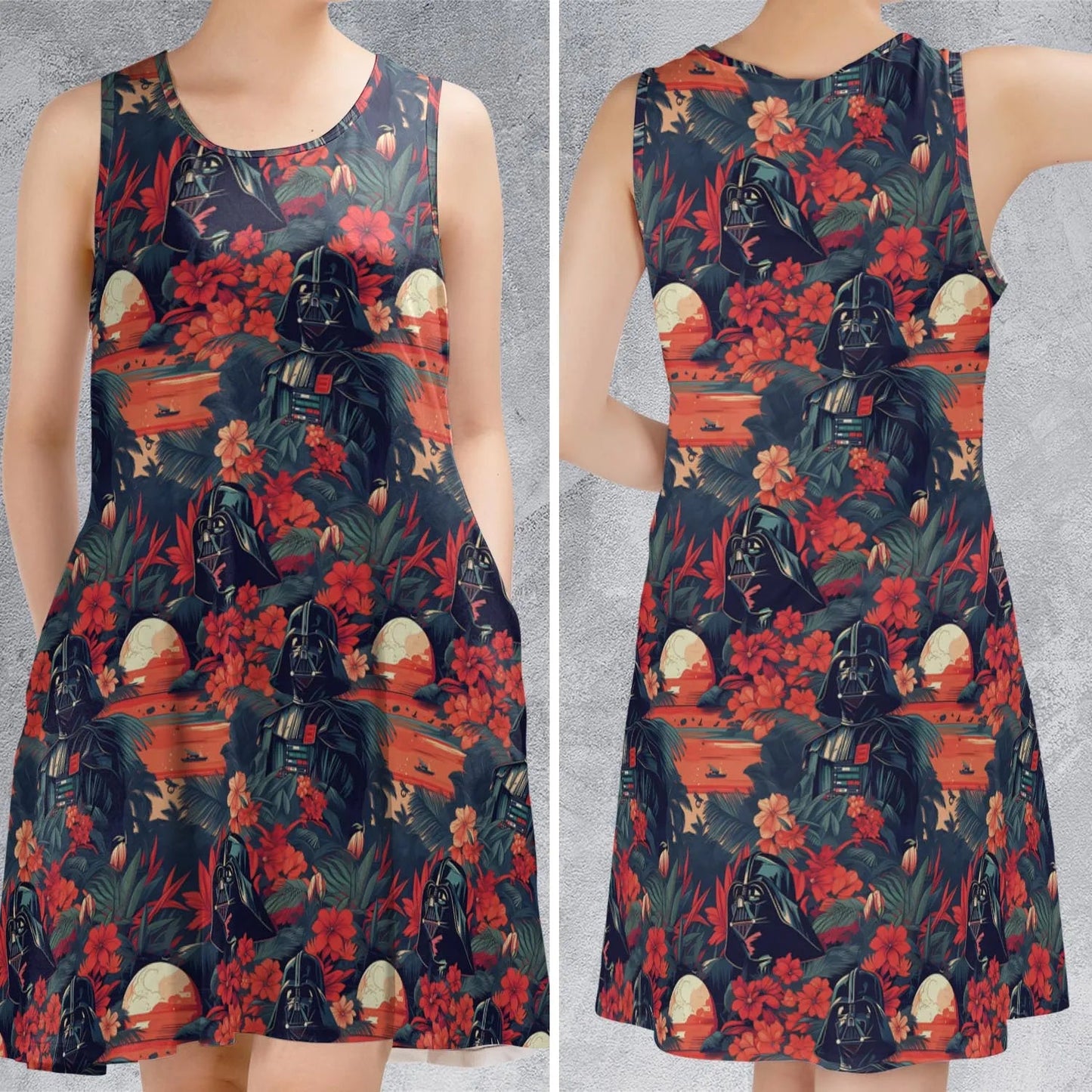 Casual Sleeveless Dress - 5QF1136S