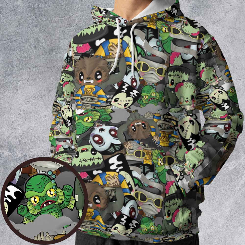 All-over Print Hoodie - 6NDZPJC8 -  - 1