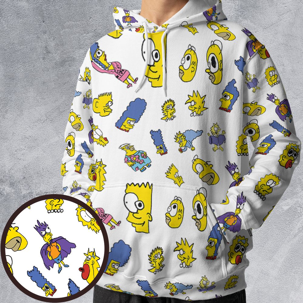 All-over Print Hoodie - D57SL6KX -  - 1
