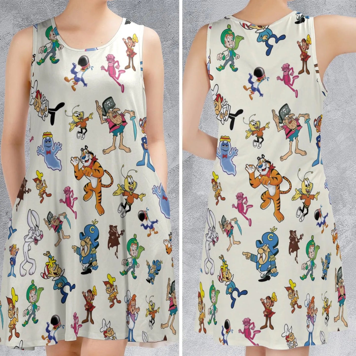 Casual Sleeveless Dress - HT2CK48R