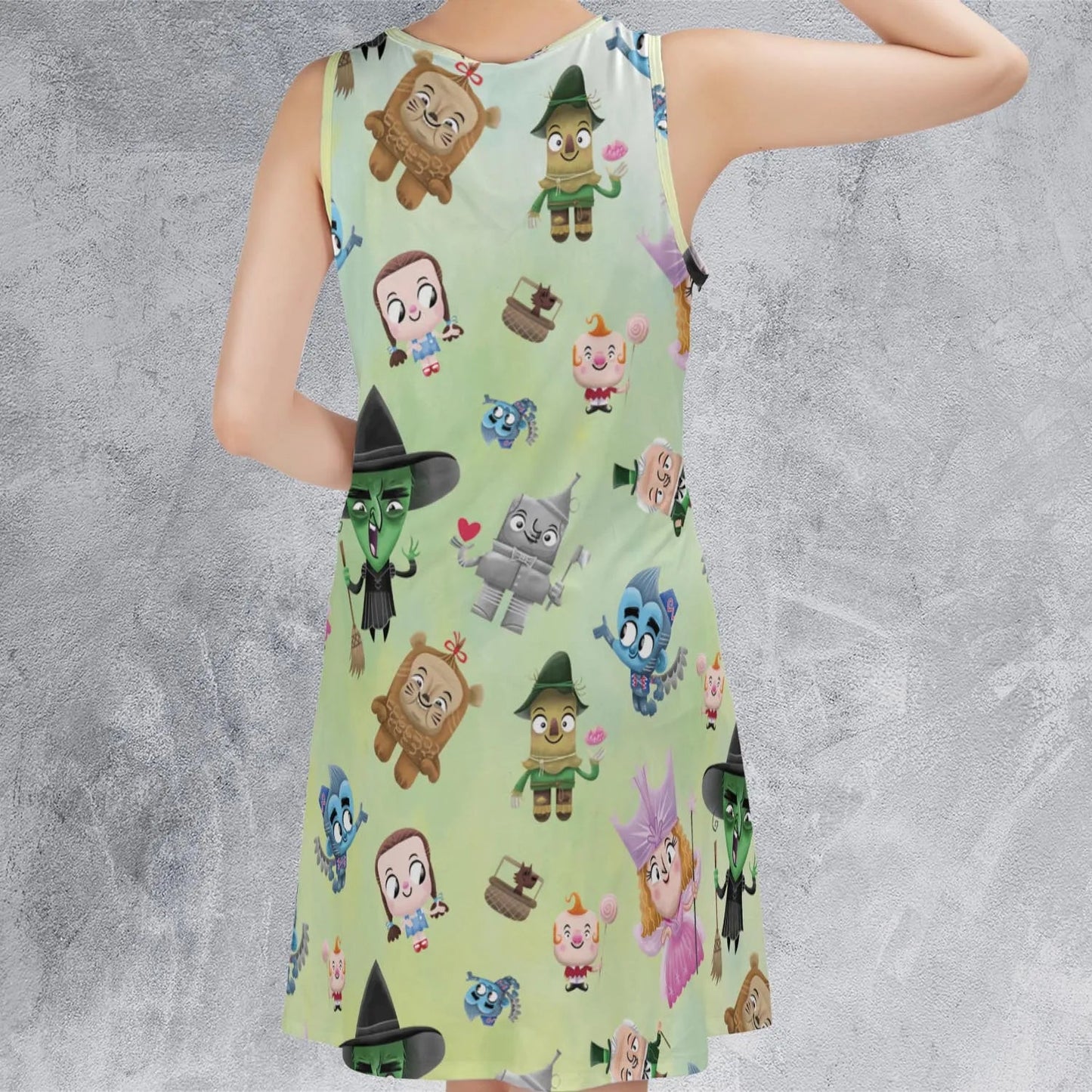 Casual Sleeveless Dress - WKATX3TW