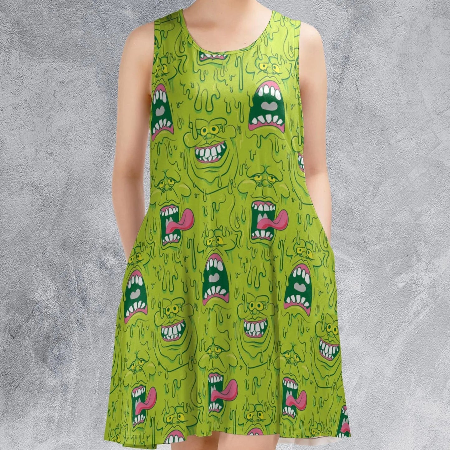 Casual Sleeveless Dress - DPNXQ9BT