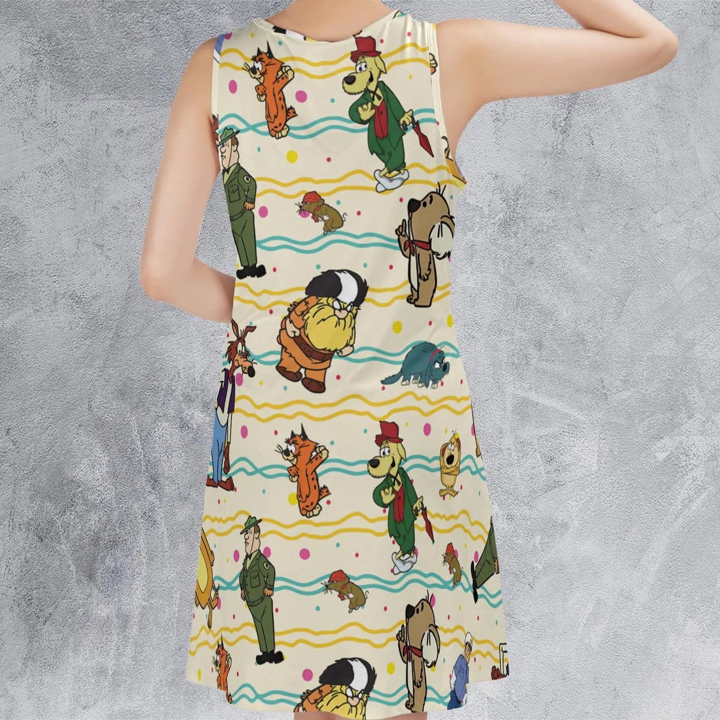 Casual Sleeveless Dress - 1SFLEL4A