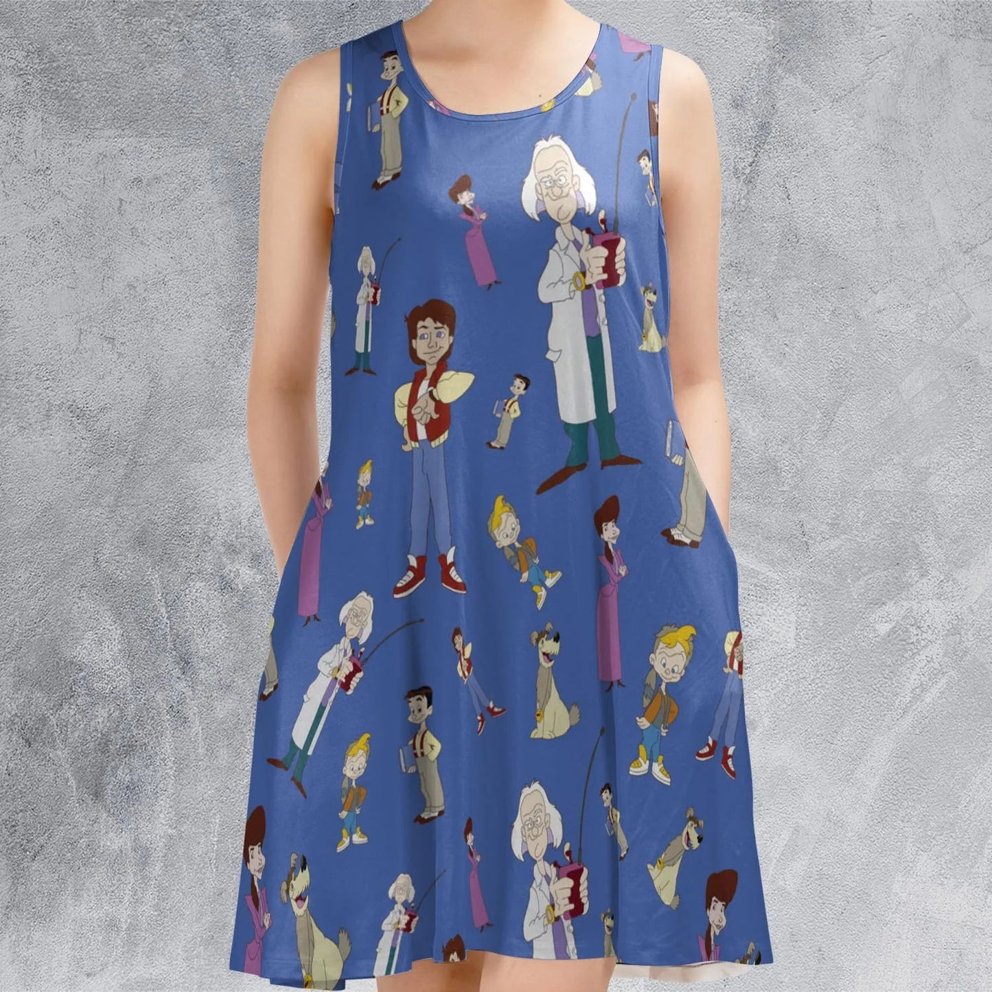 Casual Sleeveless Dress - YA6SBTLS