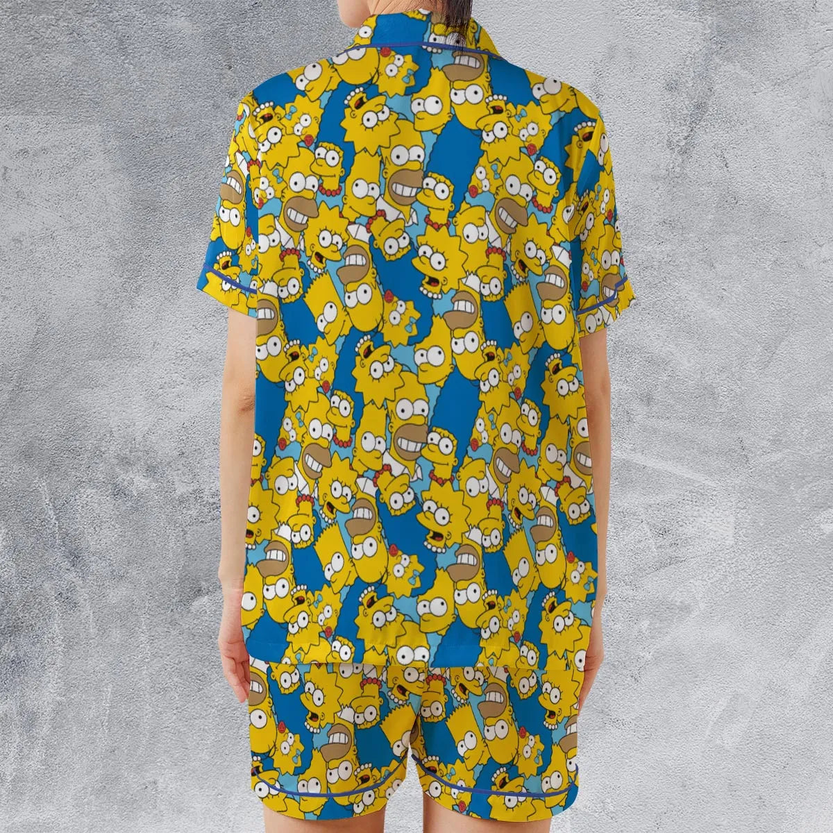 Satin Short-Sleeve Pajamas Set - BU2ZJWJD