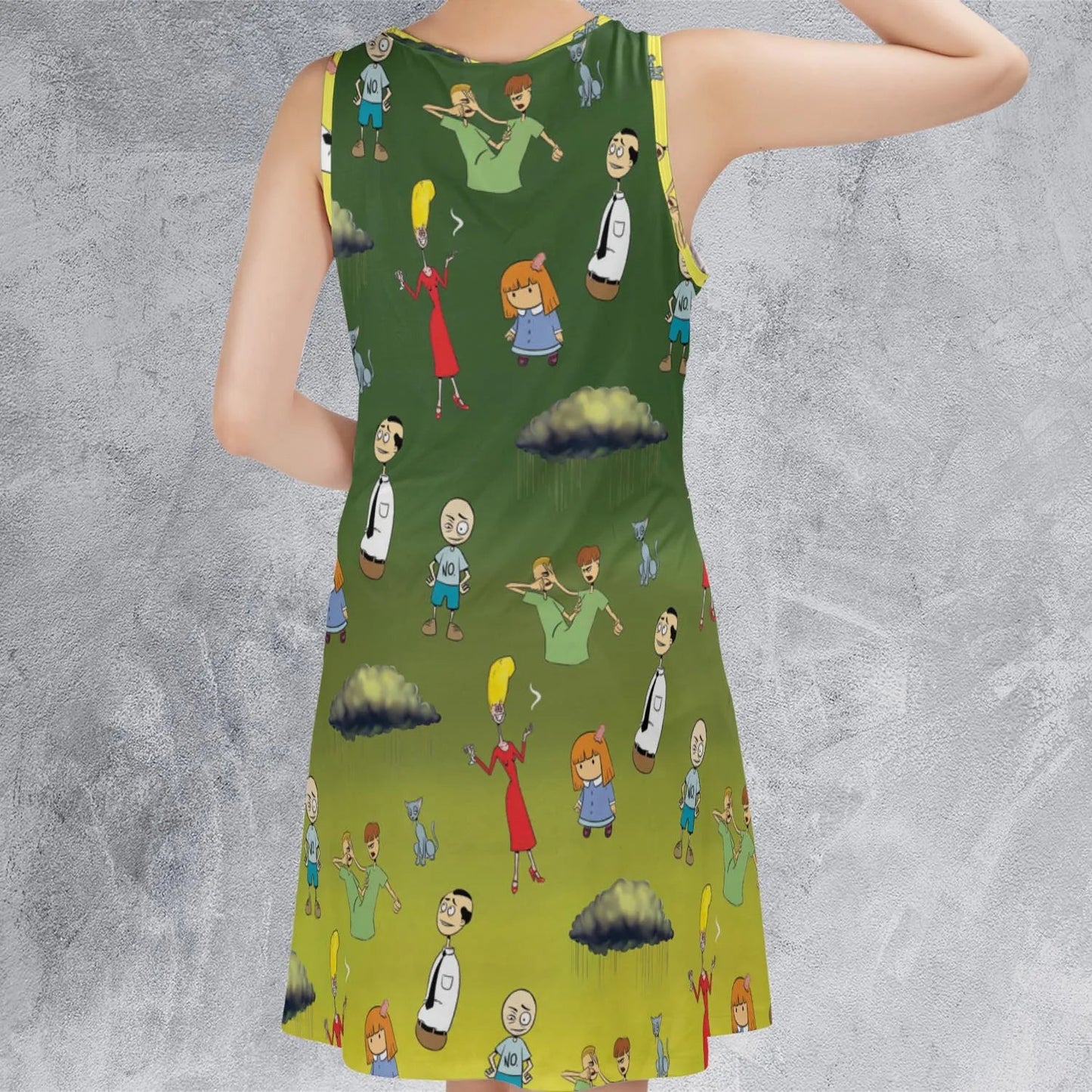 Casual Sleeveless Dress - DV16T34Q