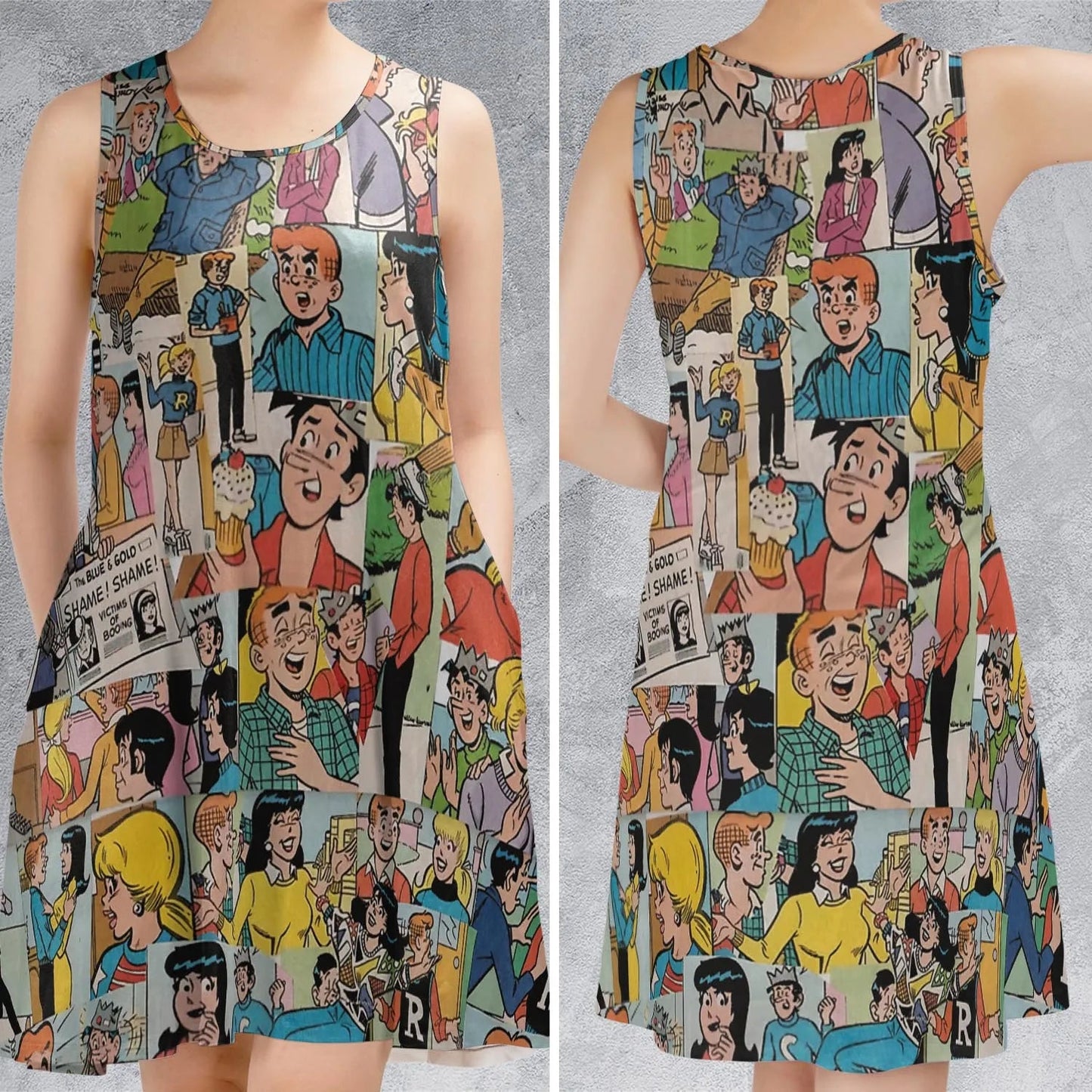 Casual Sleeveless Dress - RU91S2F2