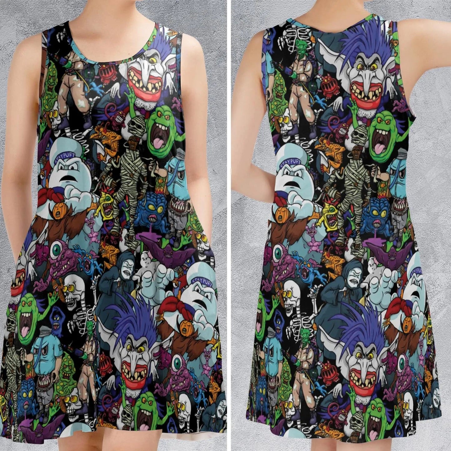 Casual Sleeveless Dress - 4682W91W