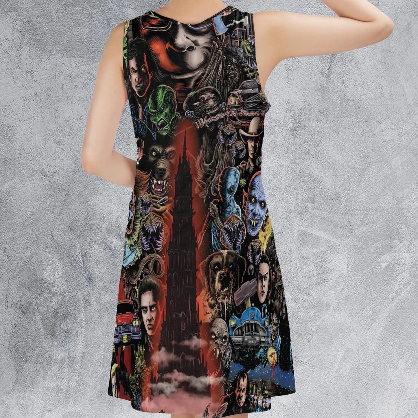 Casual Sleeveless Dress - P9ERQA8S