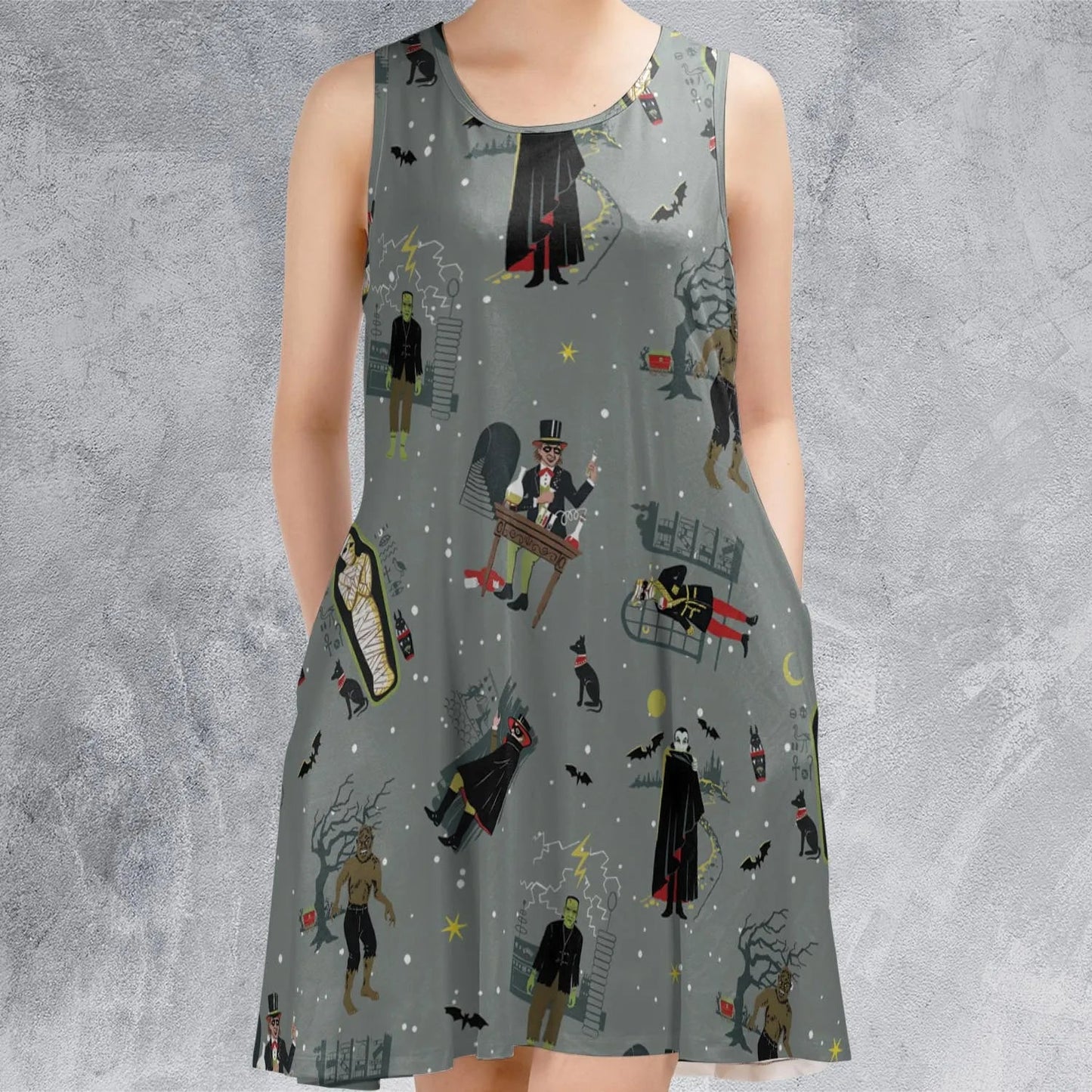 Casual Sleeveless Dress - 7P7CNC88