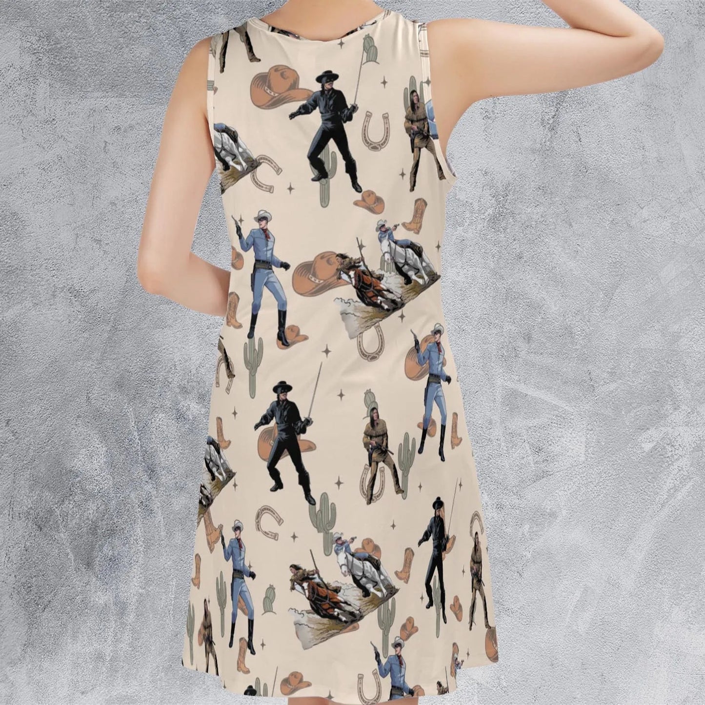 Casual Sleeveless Dress - D5J2CME4