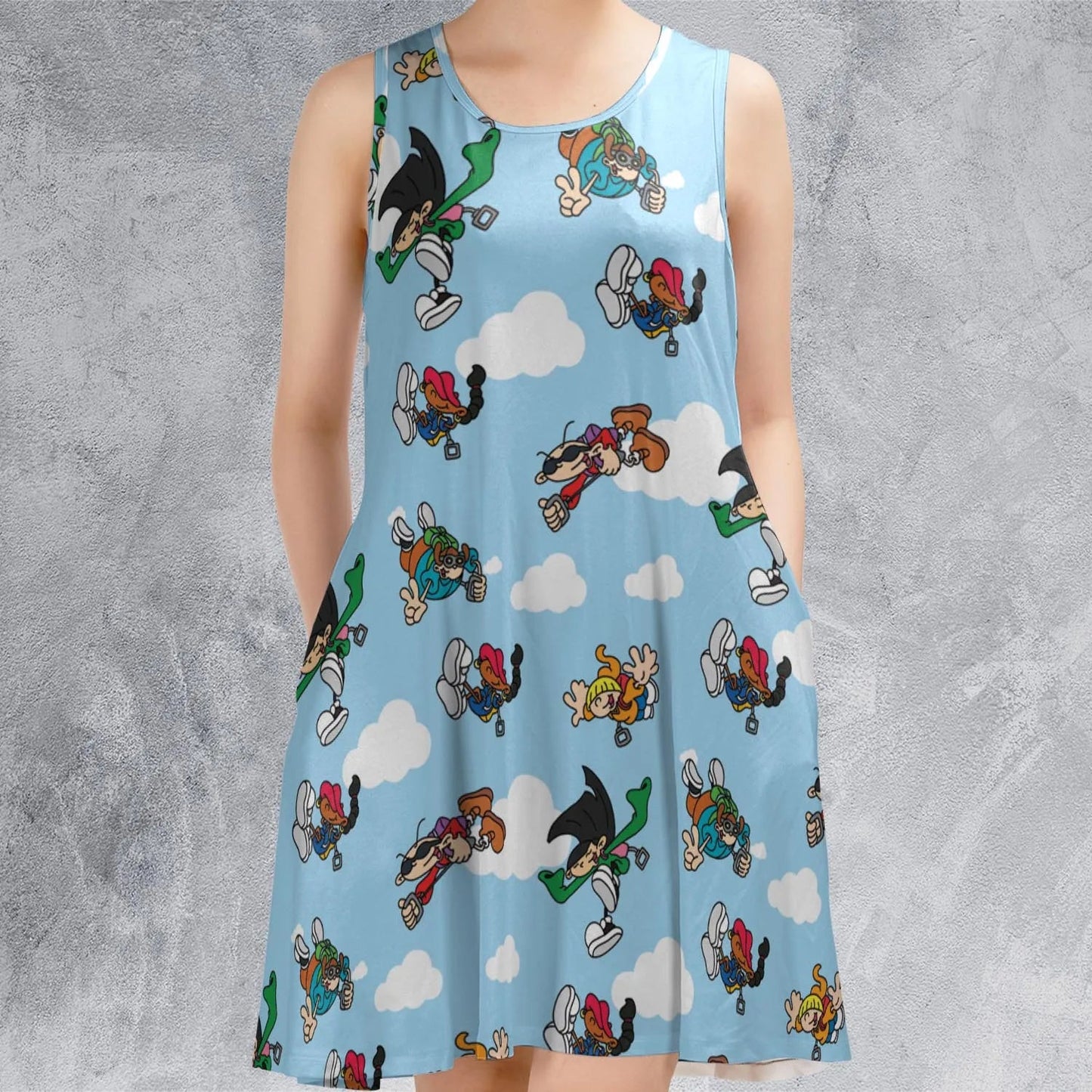 Casual Sleeveless Dress - F9YVFV1S